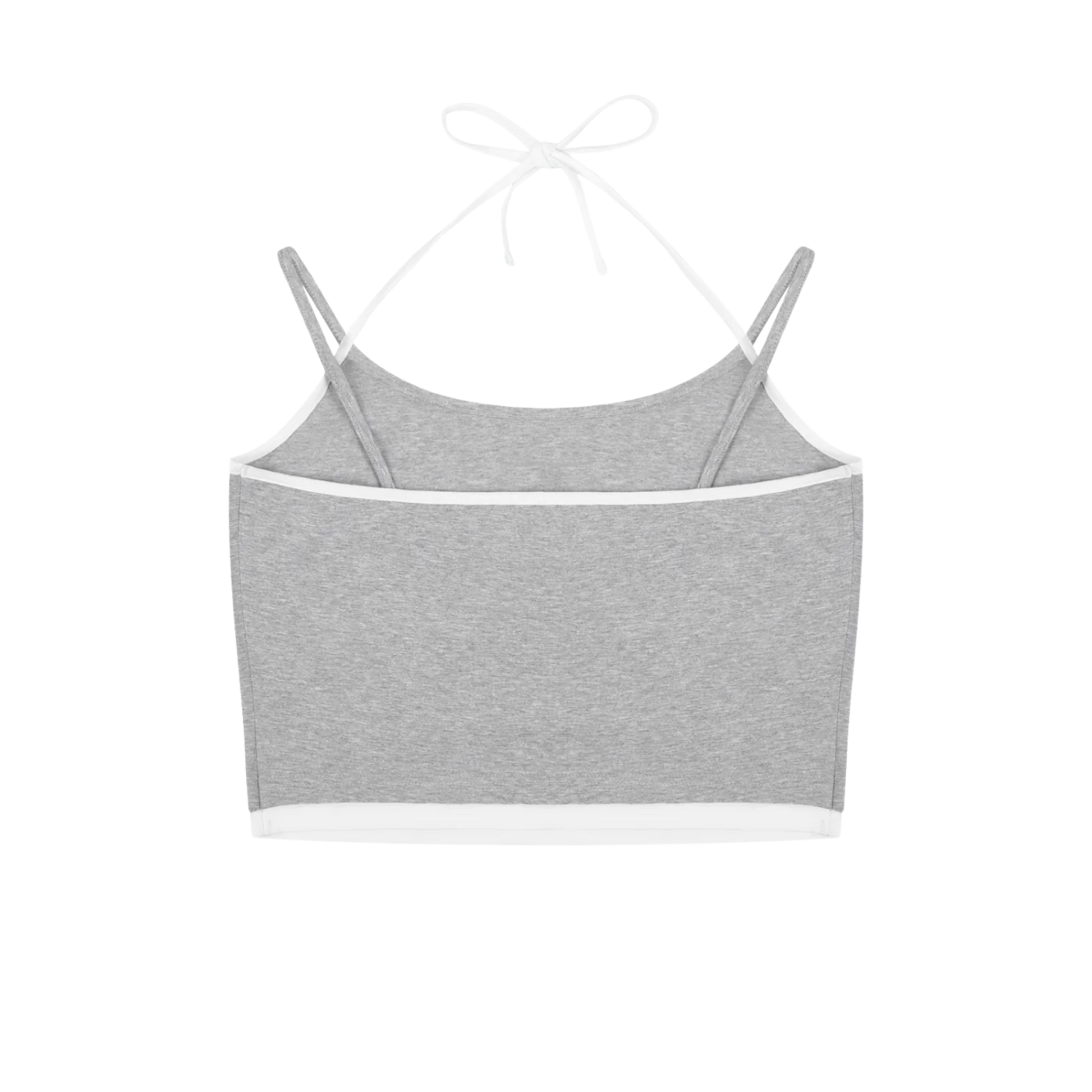 For the Afters | Contrast Halter Crop Tank Top