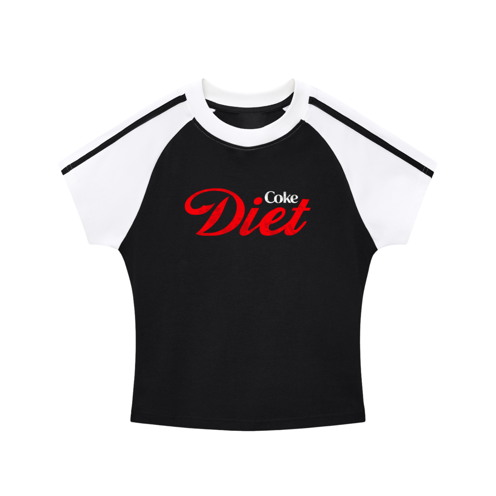 Coke Diet | Bodycon Raglan Sleeve Baby Tee