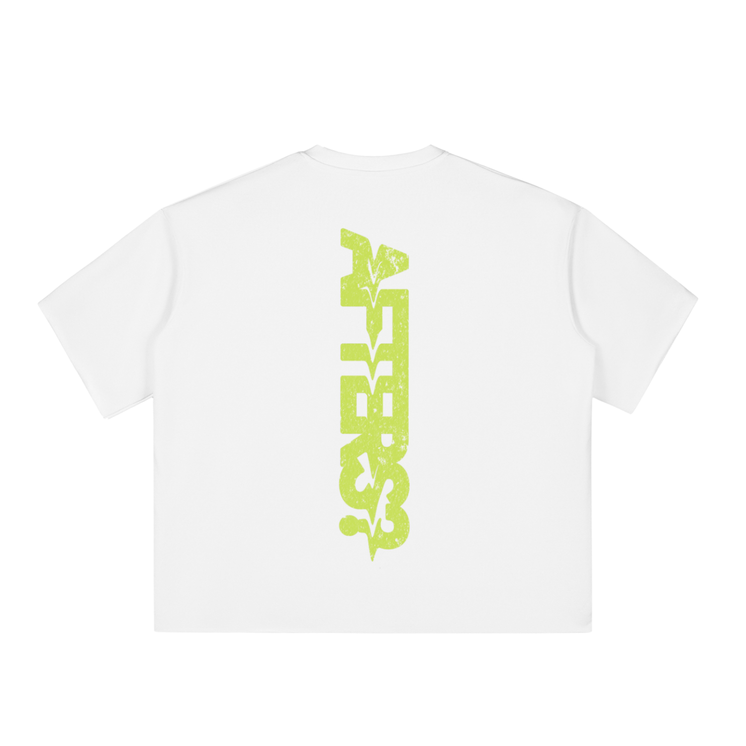 Afters? | Boxy Half-Sleeve Raw-Edge T-Shirt