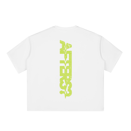 Afters? | Boxy Half-Sleeve Raw-Edge T-Shirt
