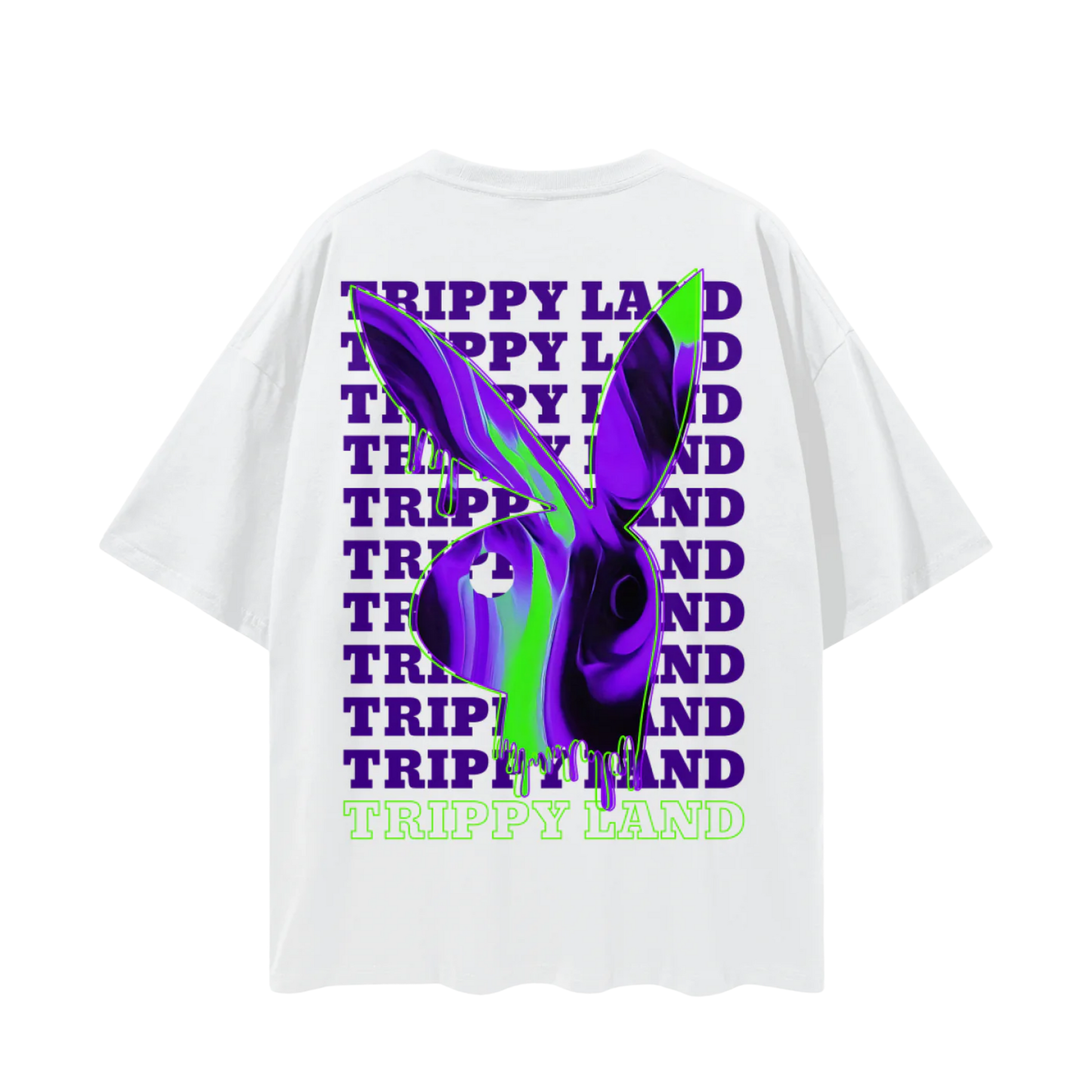 Trippy Land | Oversized Deep Drop Shoulder T-Shirt