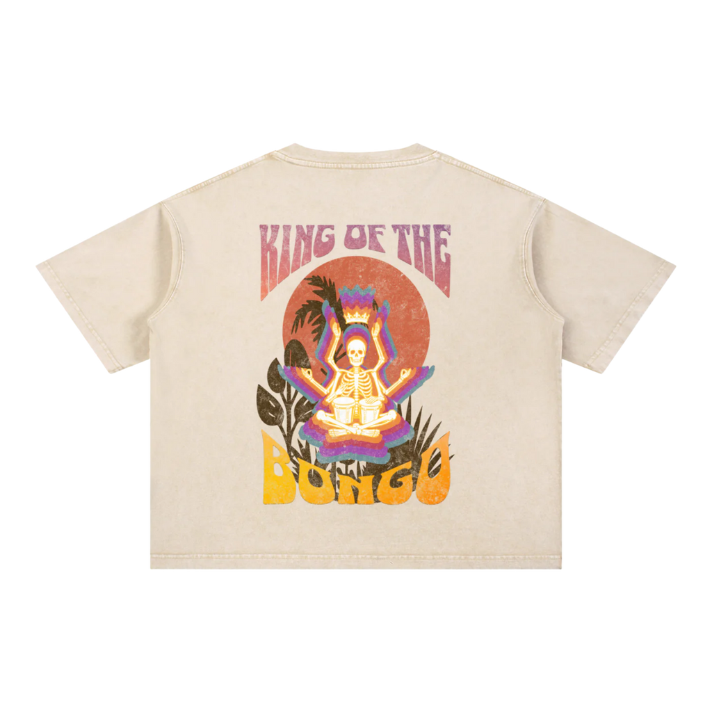 Bongo Bong | Mineral Wash Boxy Cotton T-Shirt