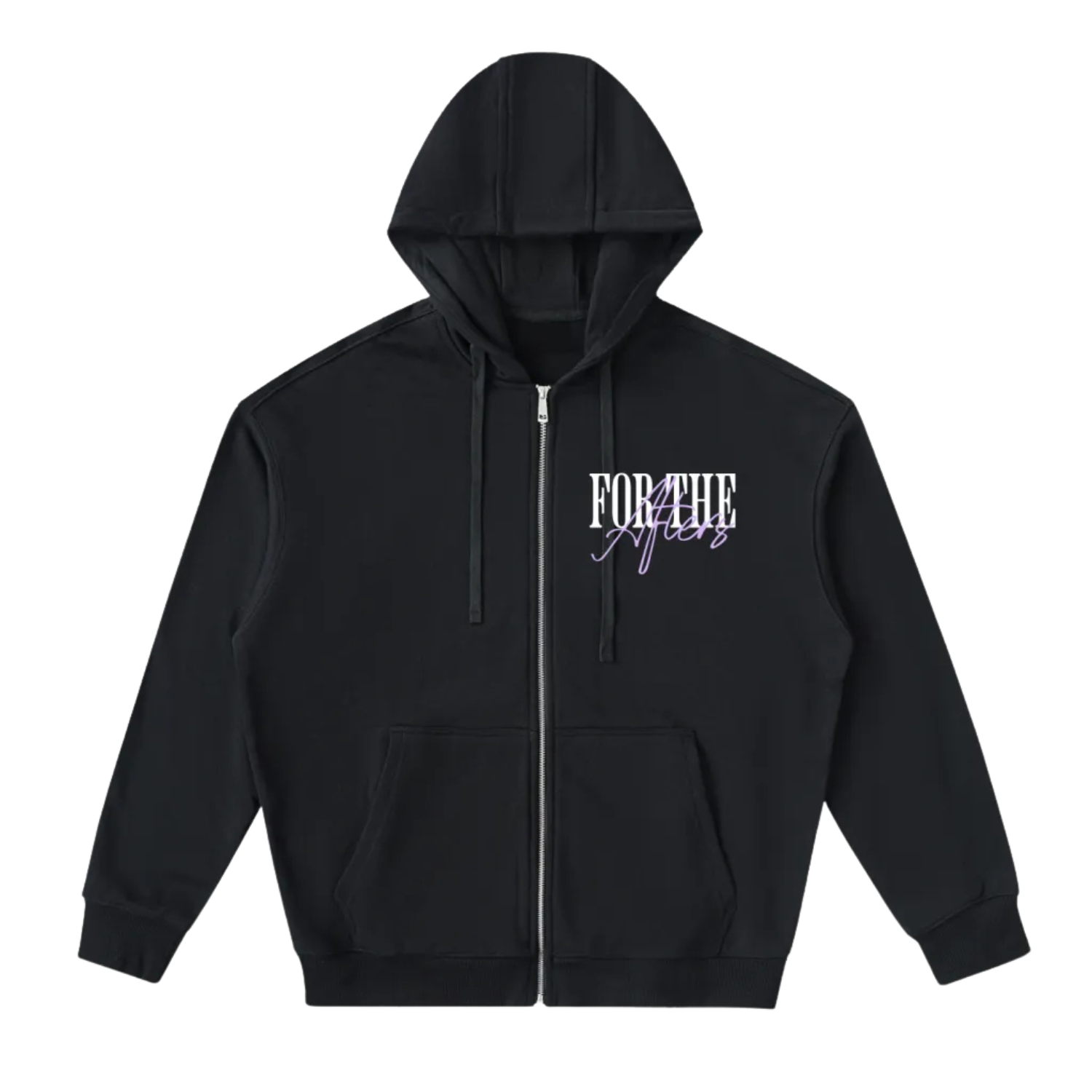 For the Afters | Drop-Shoulder Zip Up Hoodie