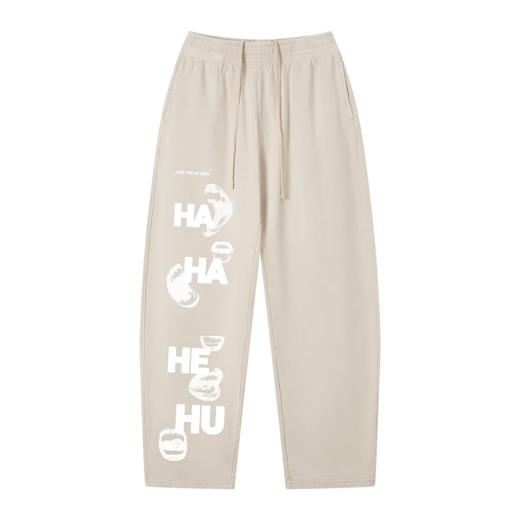 Ha Ha He Hu... Sweatpants :) | Unisex Barrel Leg Sweatpants