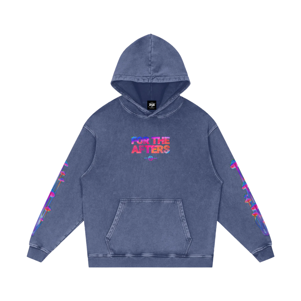 Psilocybine | Hoodie surdimensionné délavé à l'acide