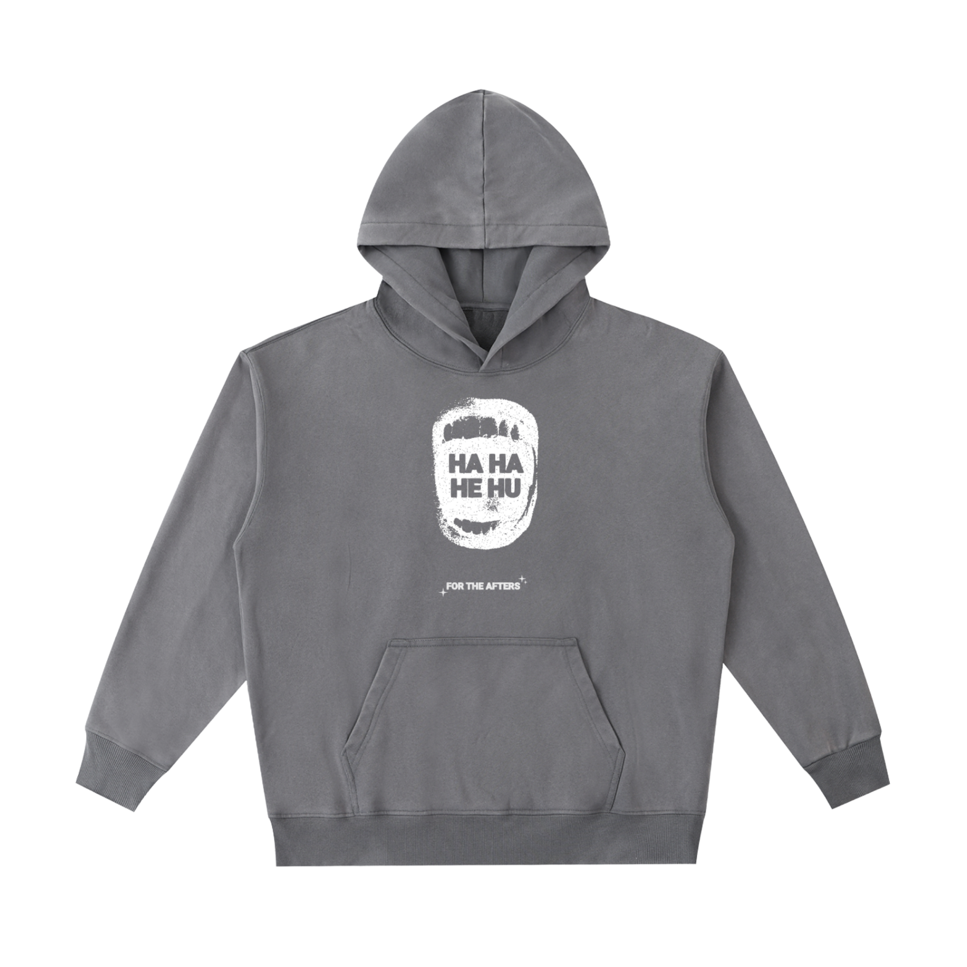 Ha Ha He Hoodie | Vintage Washed Heavyweight Hoodie