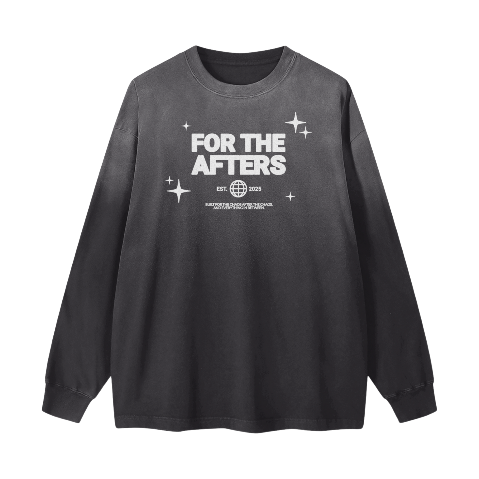 For the Afters | Gradient Washed Long Sleeve T-Shirt