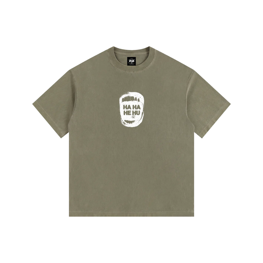 Ha Ha He Hu | Vintage Washed Oversized T-Shirt
