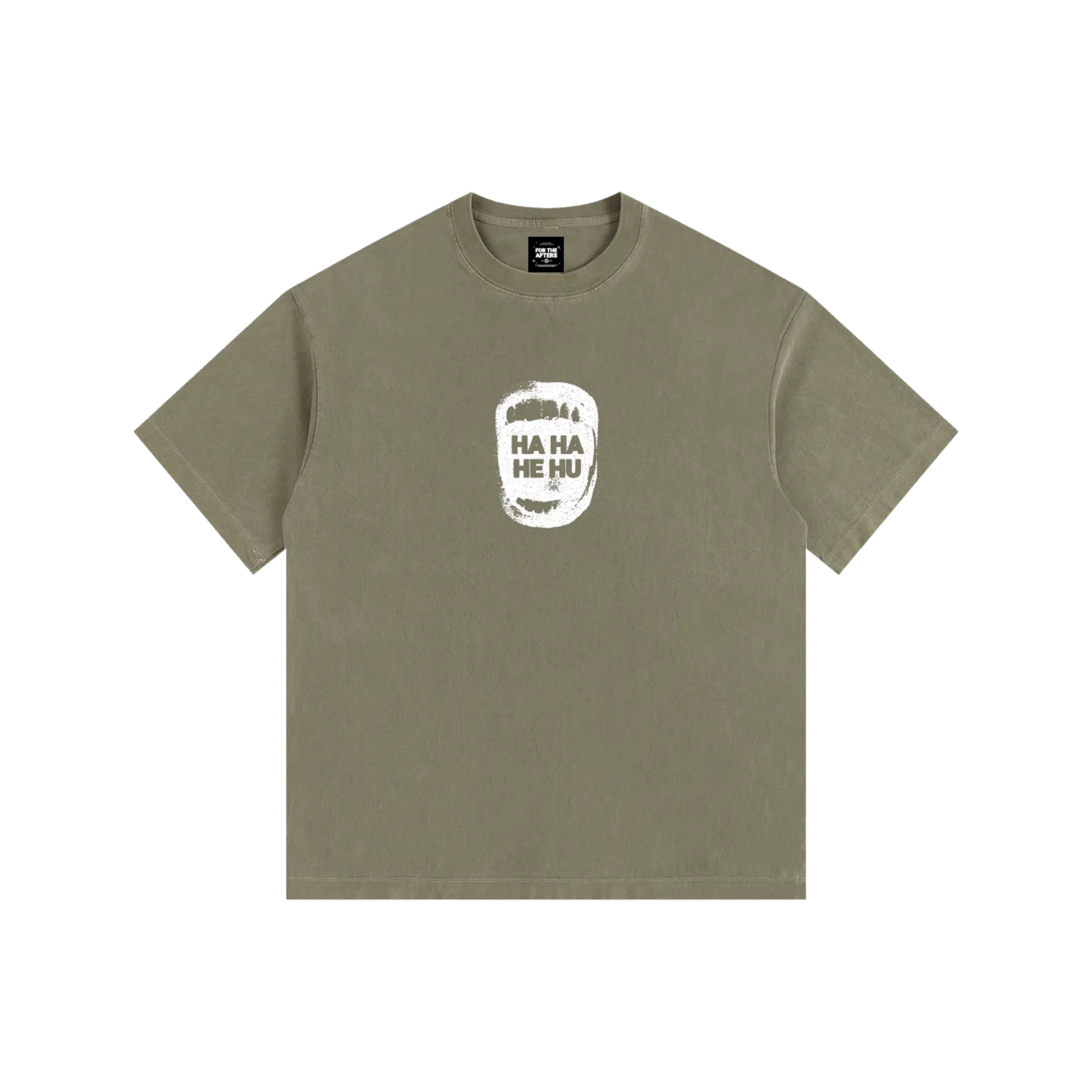 Ha Ha He Hu | Vintage Washed Oversized T-Shirt