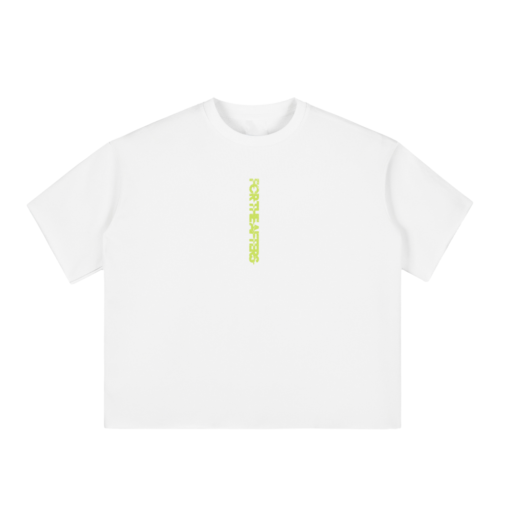 Afters? | Boxy Half-Sleeve Raw-Edge T-Shirt