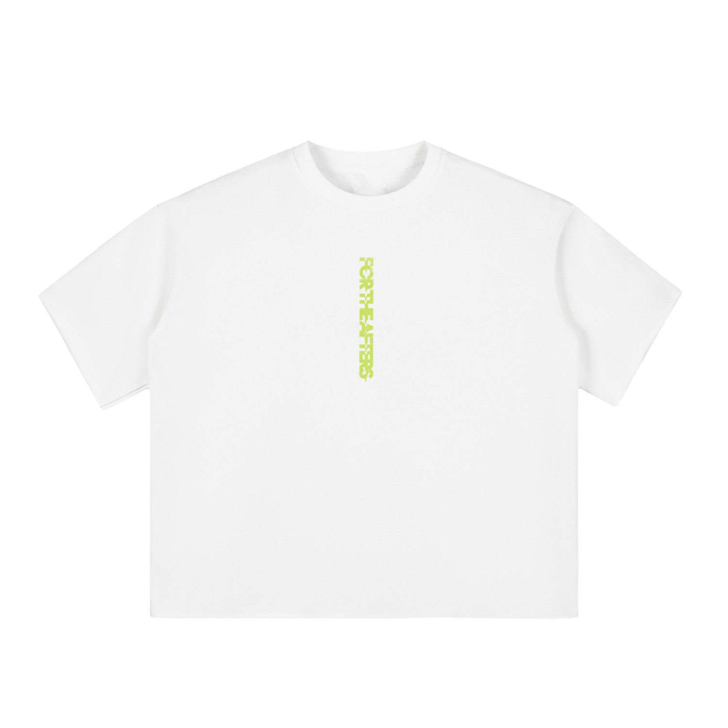Afters? | Boxy Half-Sleeve Raw-Edge T-Shirt