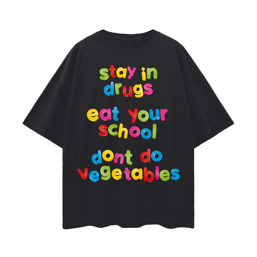 Stay in Drugs | Oversized Deep Drop Shoulder Tee