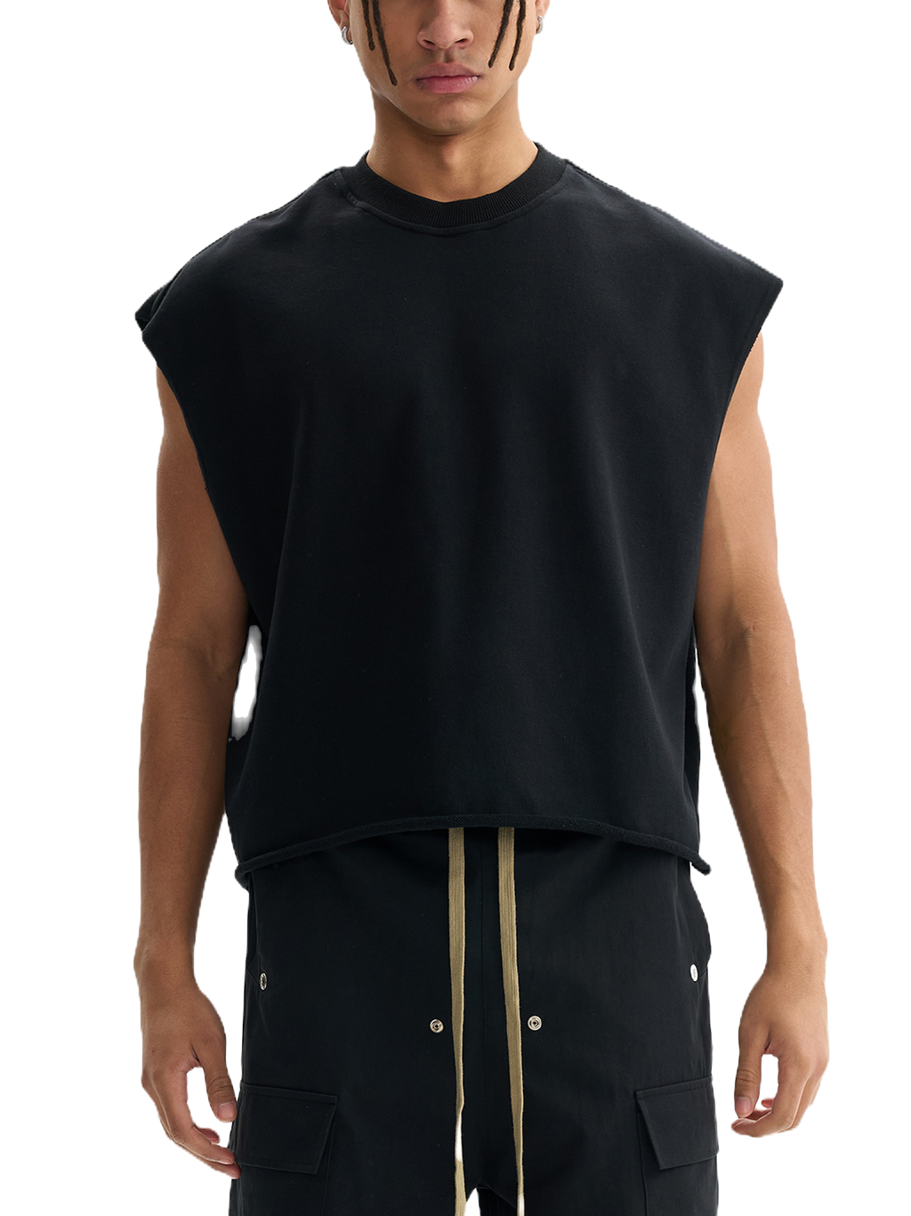 Don't Need Nobody | French Terry Boxy Tank Top