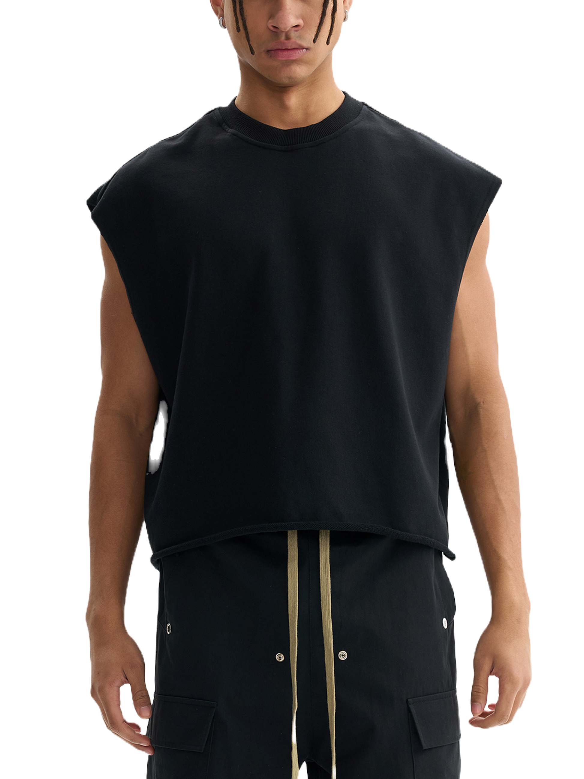 Don't Need Nobody | French Terry Boxy Tank Top