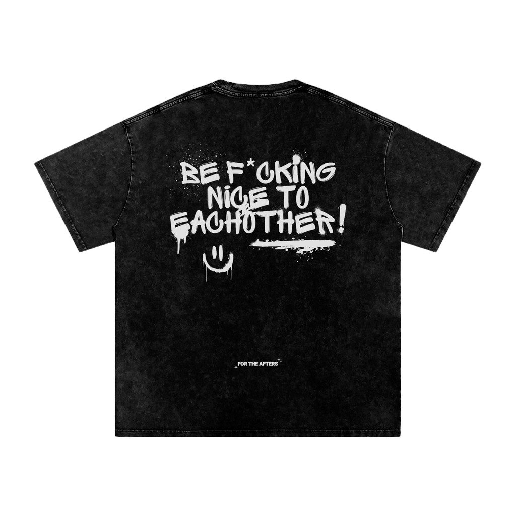 What He Said | Acid Wash Oversized T-Shirt