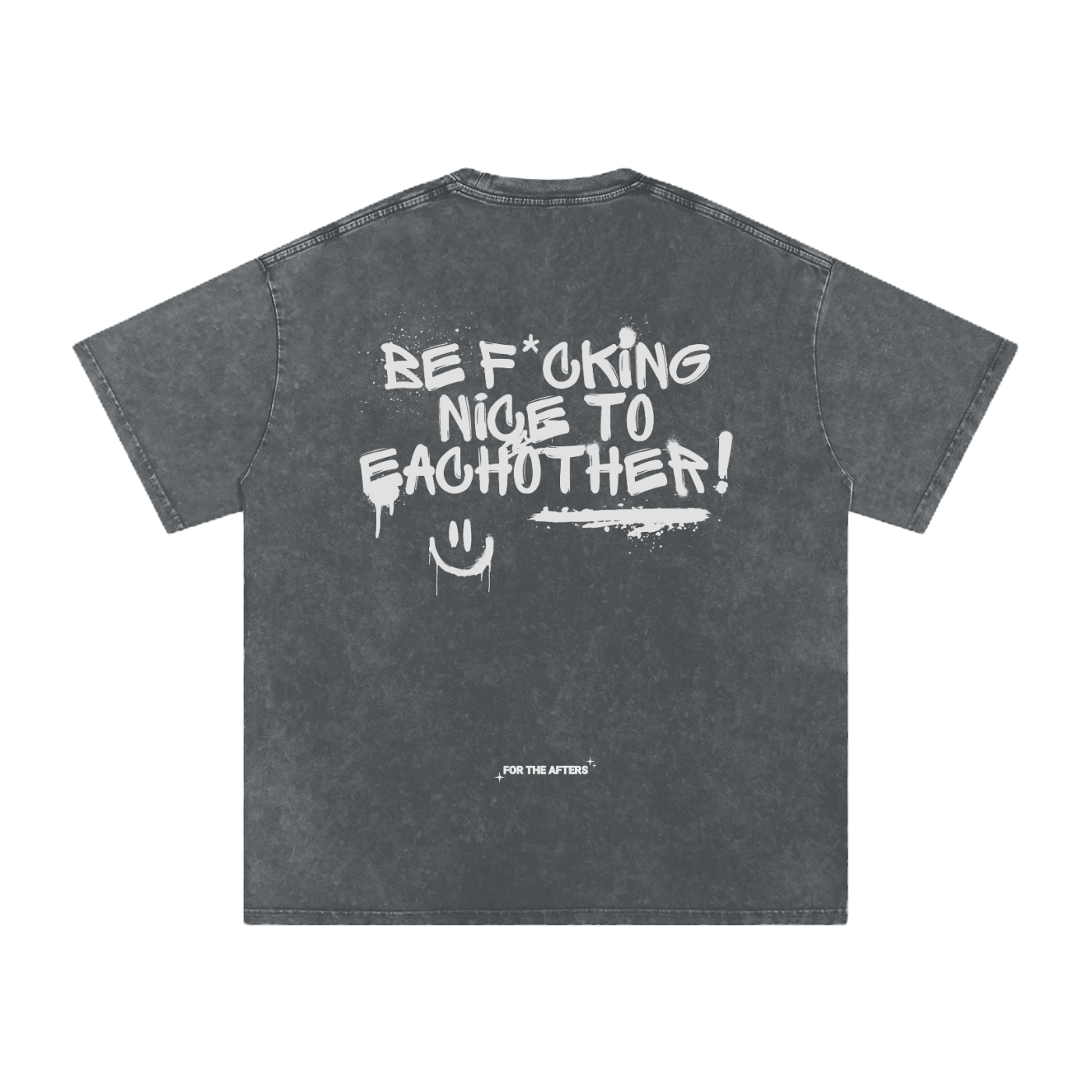 What He Said - Acid Wash Oversized T-Shirt
