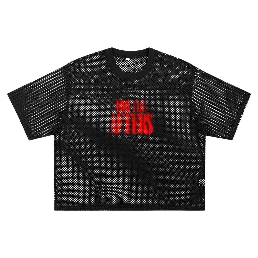 Don't Need Nobody | See-through Boxy Net T-shirt