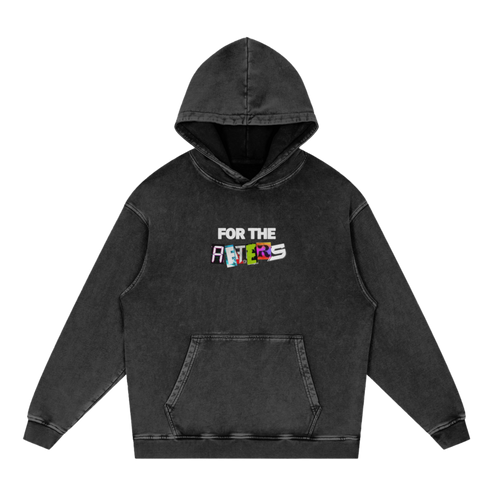 Do Not Invite Me! (Unless...) | Acid Wash Oversized Hoodie (Black)