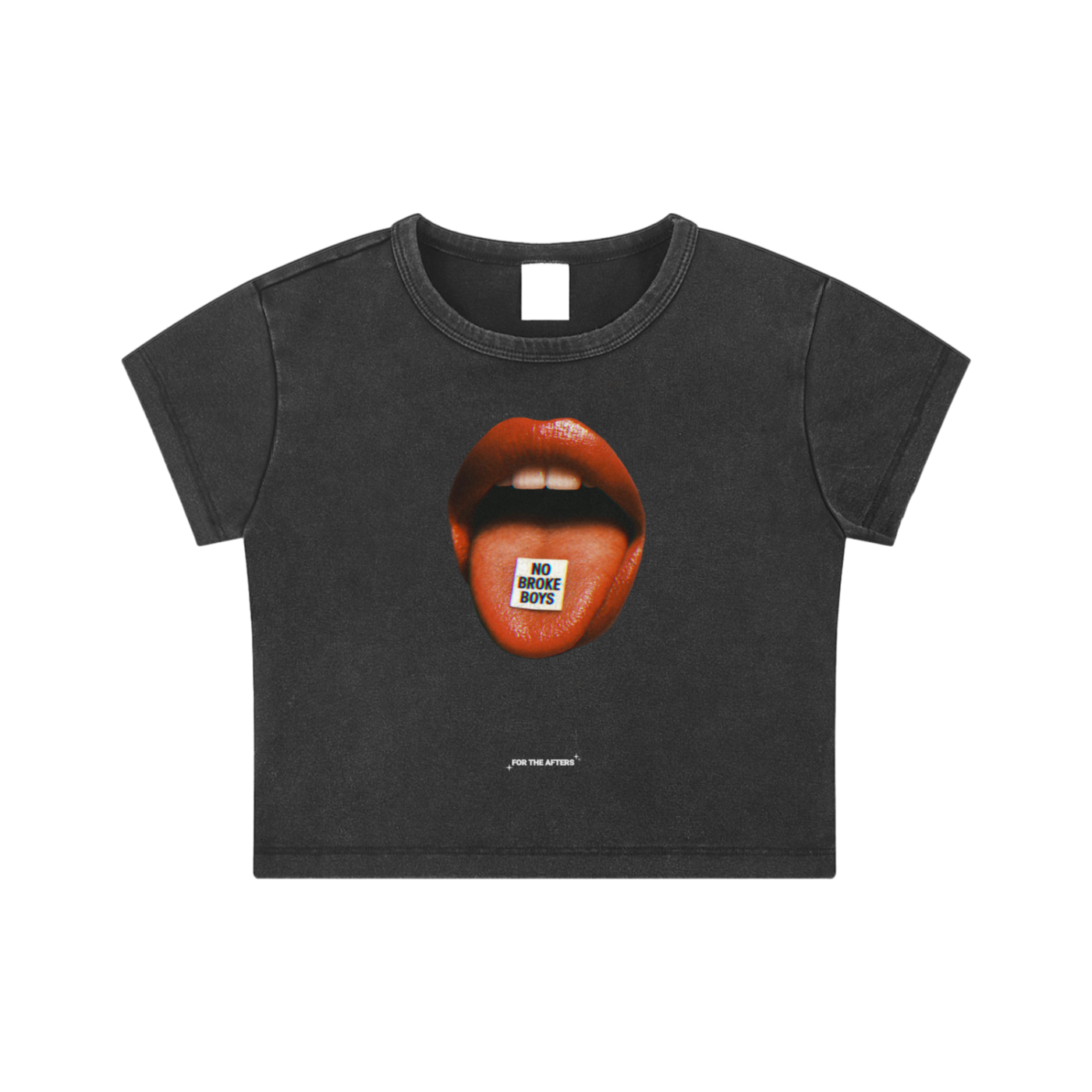 No Broke Boys | Crop Top Baby Tee