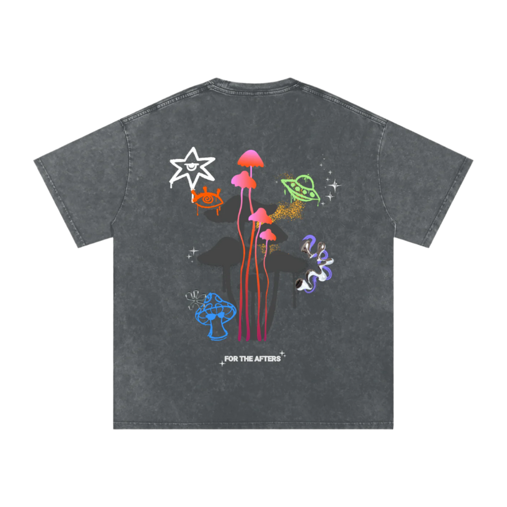 What Are You Wookin At? | Acid Wash Oversized T-Shirt