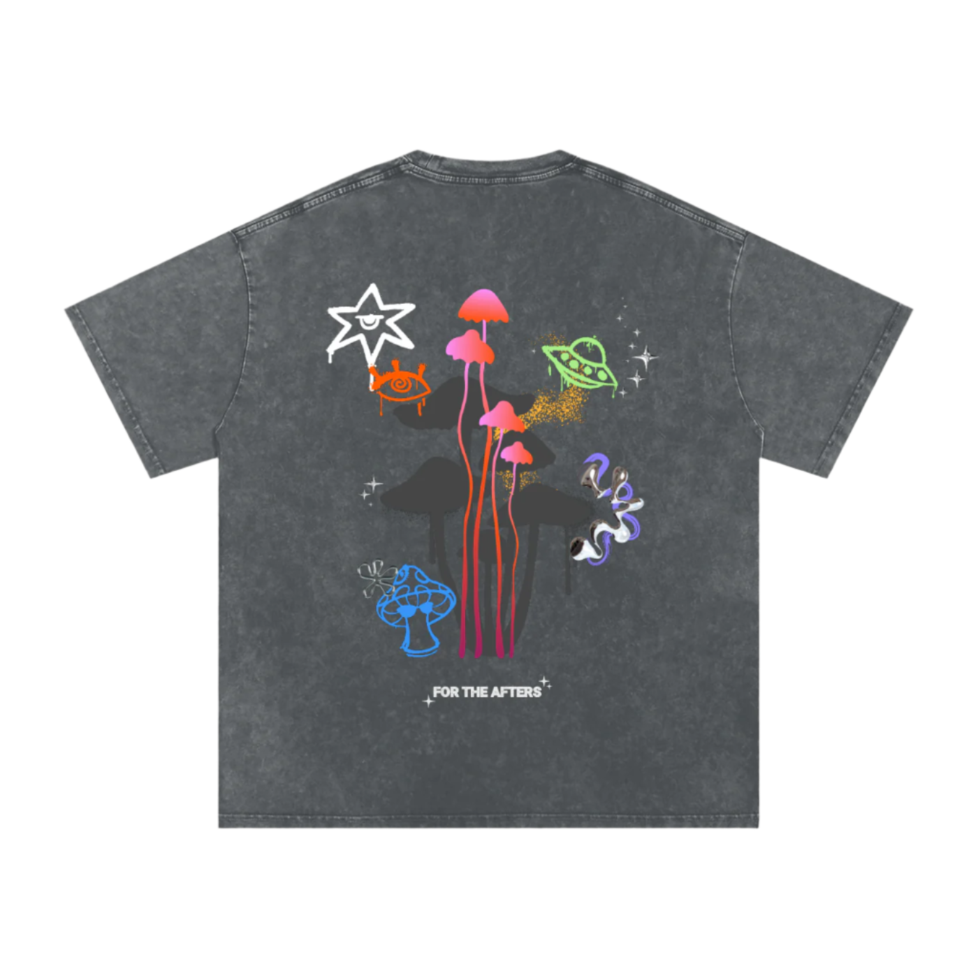What Are You Wookin At? | Acid Wash Oversized T-Shirt