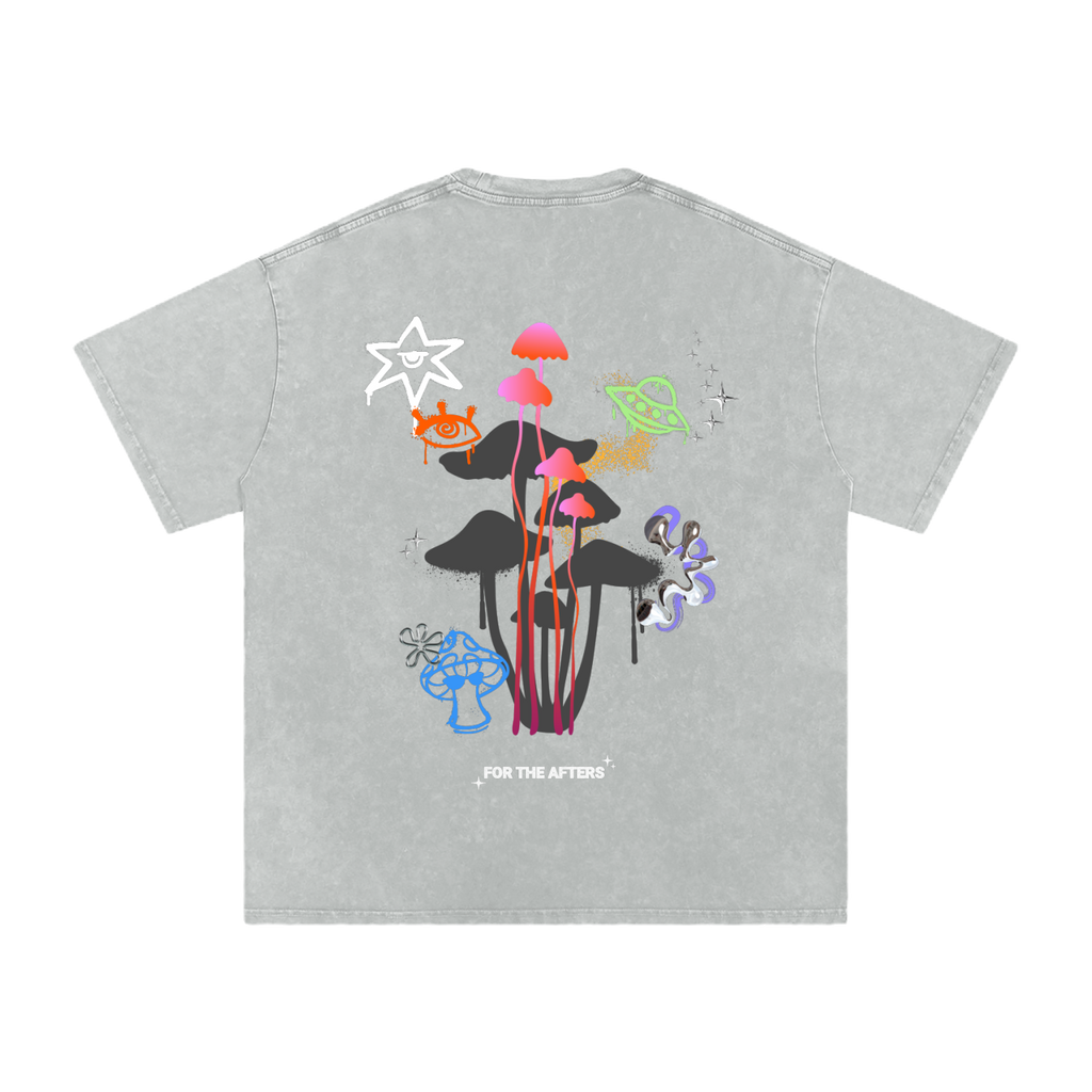 What Are You Wookin At? | Acid Wash Oversized T-Shirt