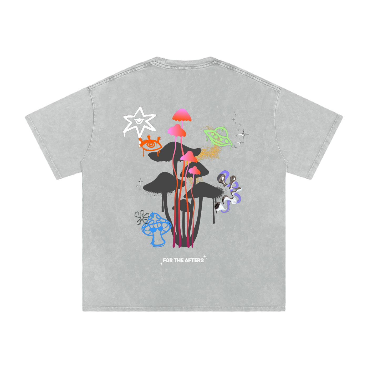 What Are You Wookin At? | Acid Wash Oversized T-Shirt
