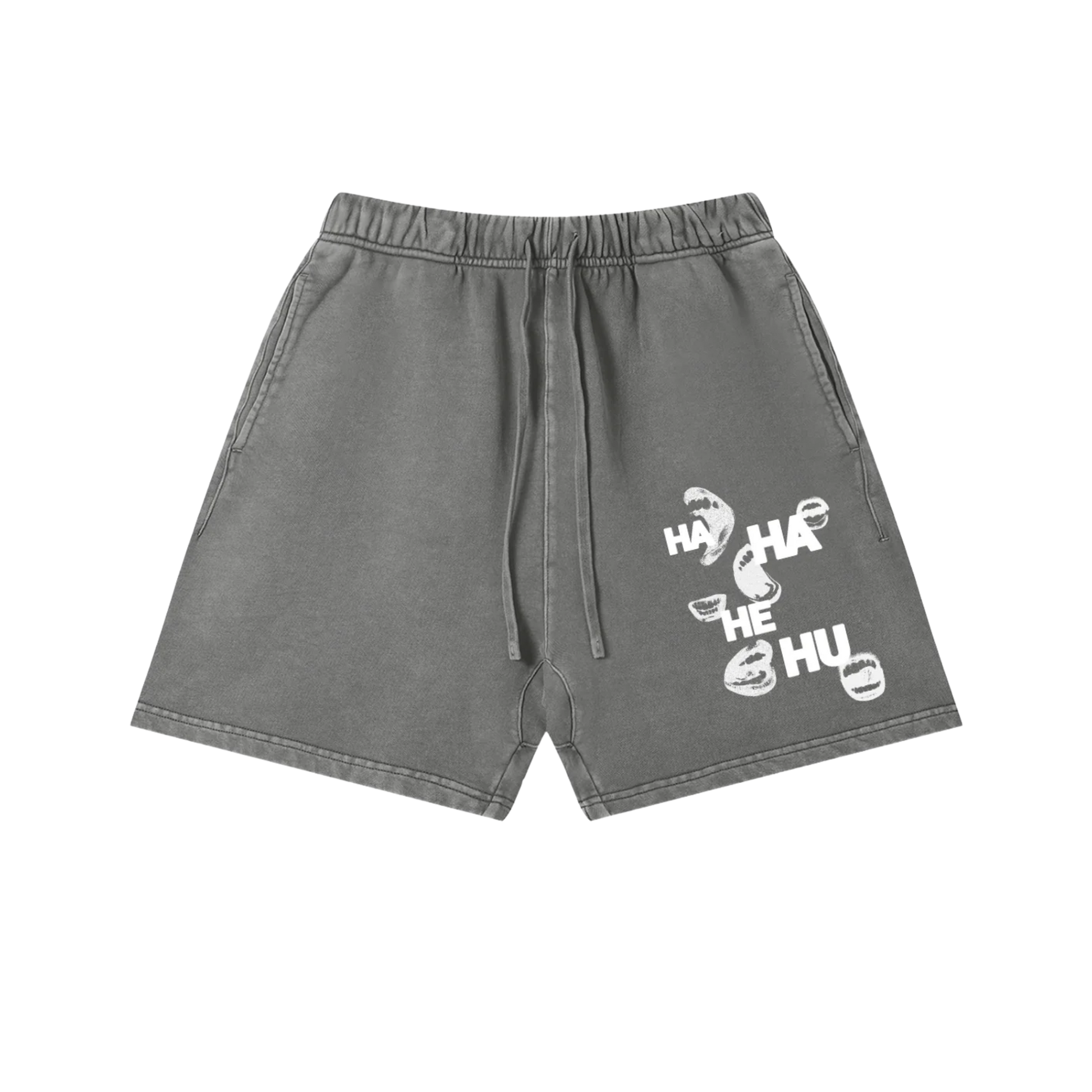 Ha Ha He Hu... Shorts :) | Unisex Vintage Wash Cotton Shorts