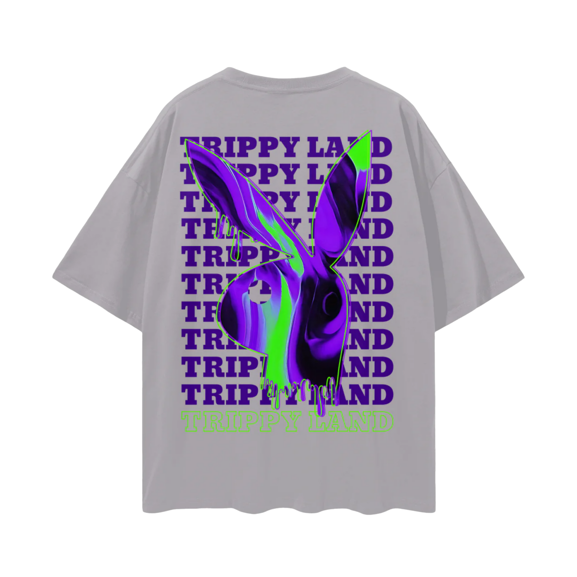 Trippy Land | Oversized Deep Drop Shoulder T-Shirt