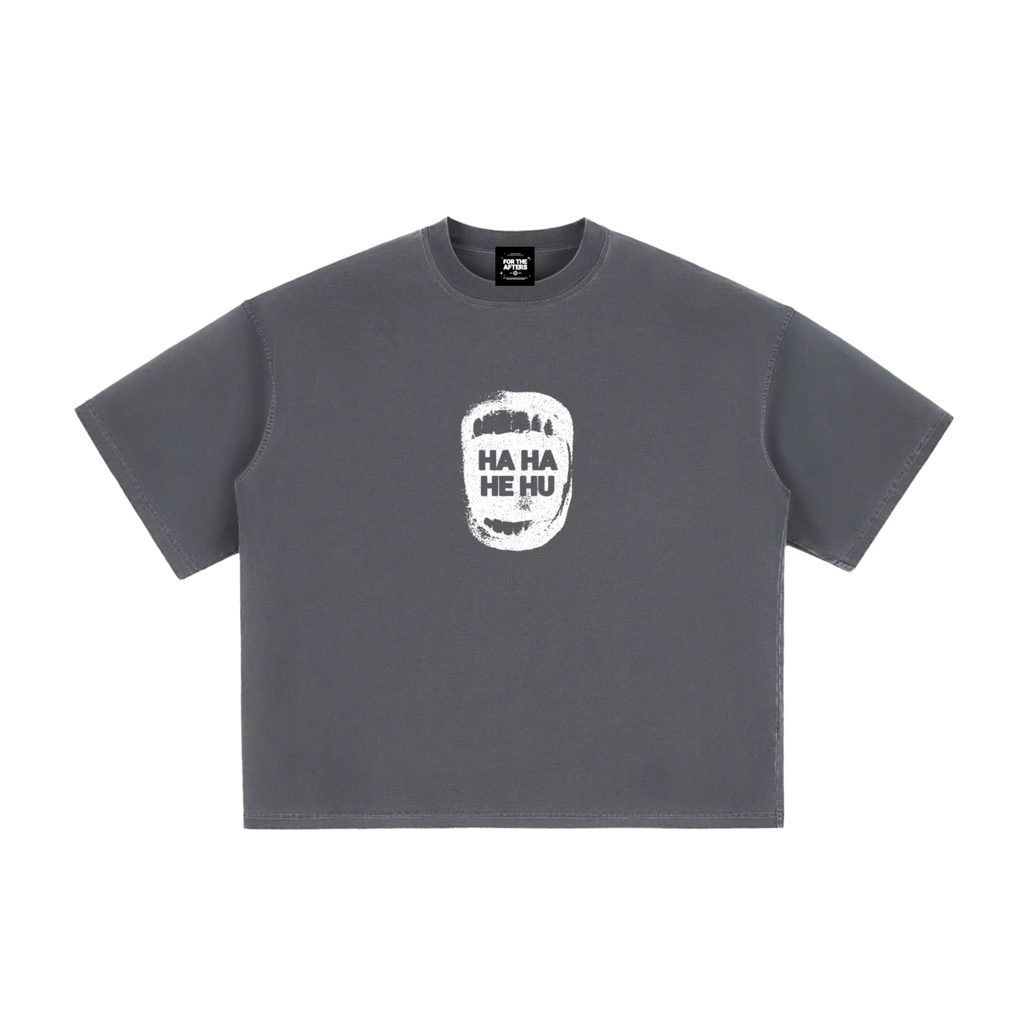 Ha Ha He Hu | Vintage Washed Boxy T-Shirt