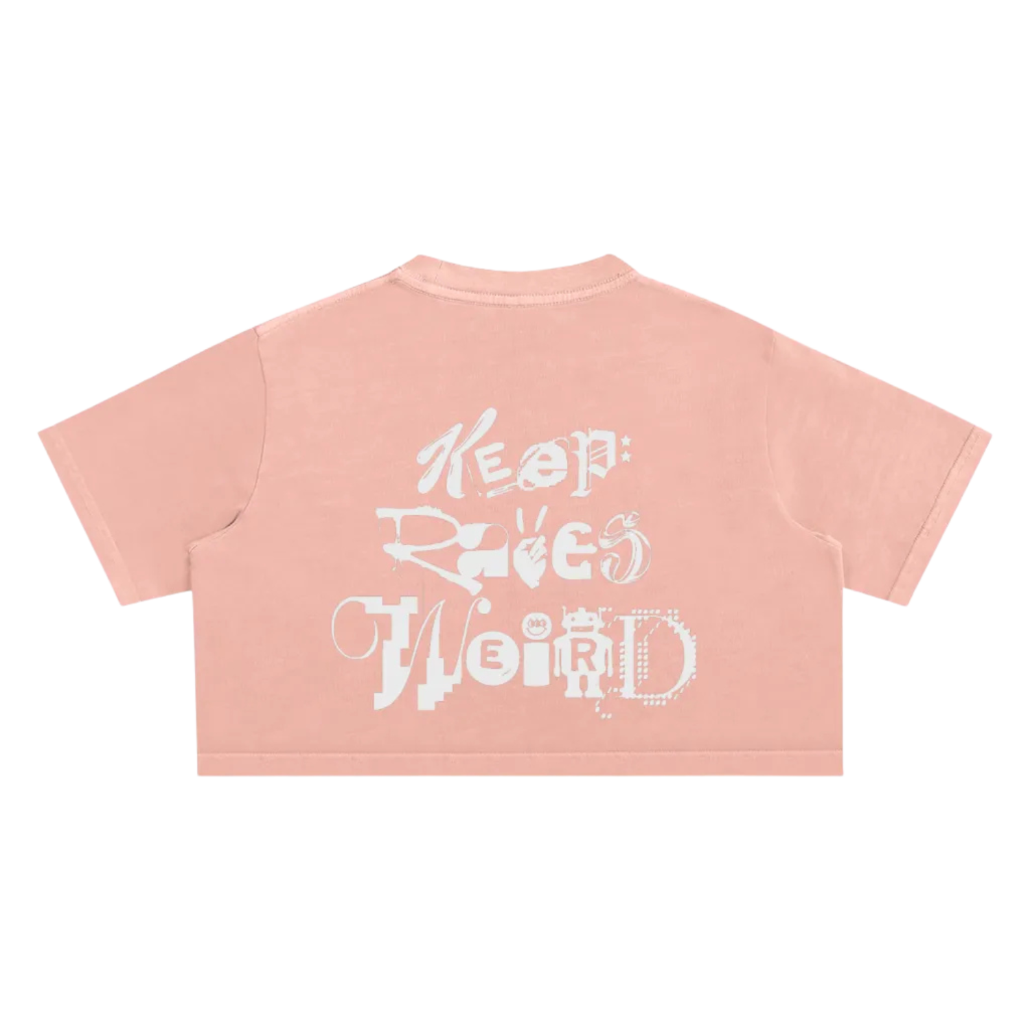 Keep Raves Weird | Snow Washed Crop Top