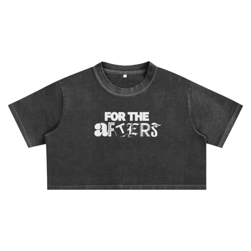 Keep Raves Weird | Snow Washed Crop Top
