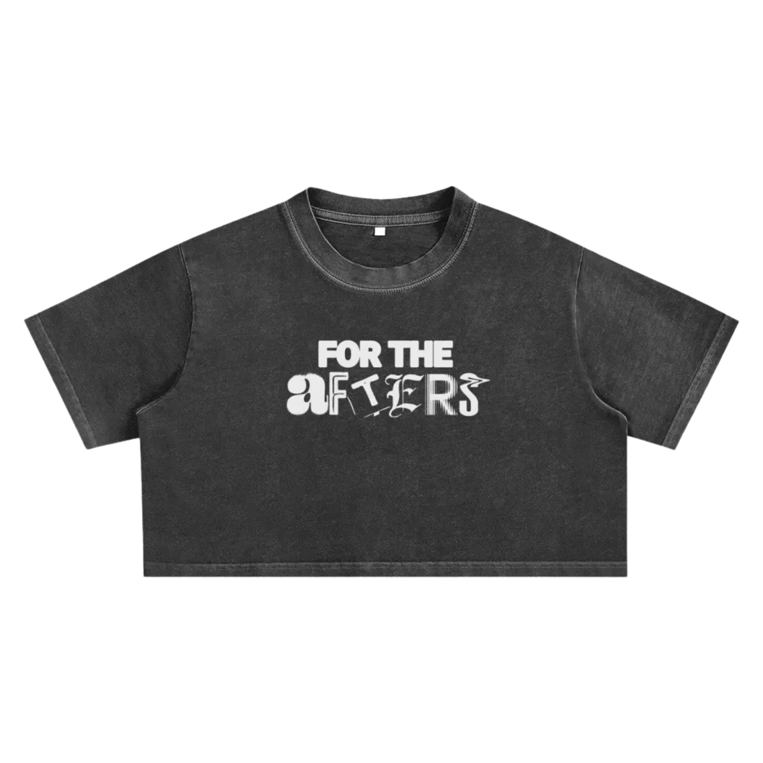 Keep Raves Weird | Snow Washed Crop Top