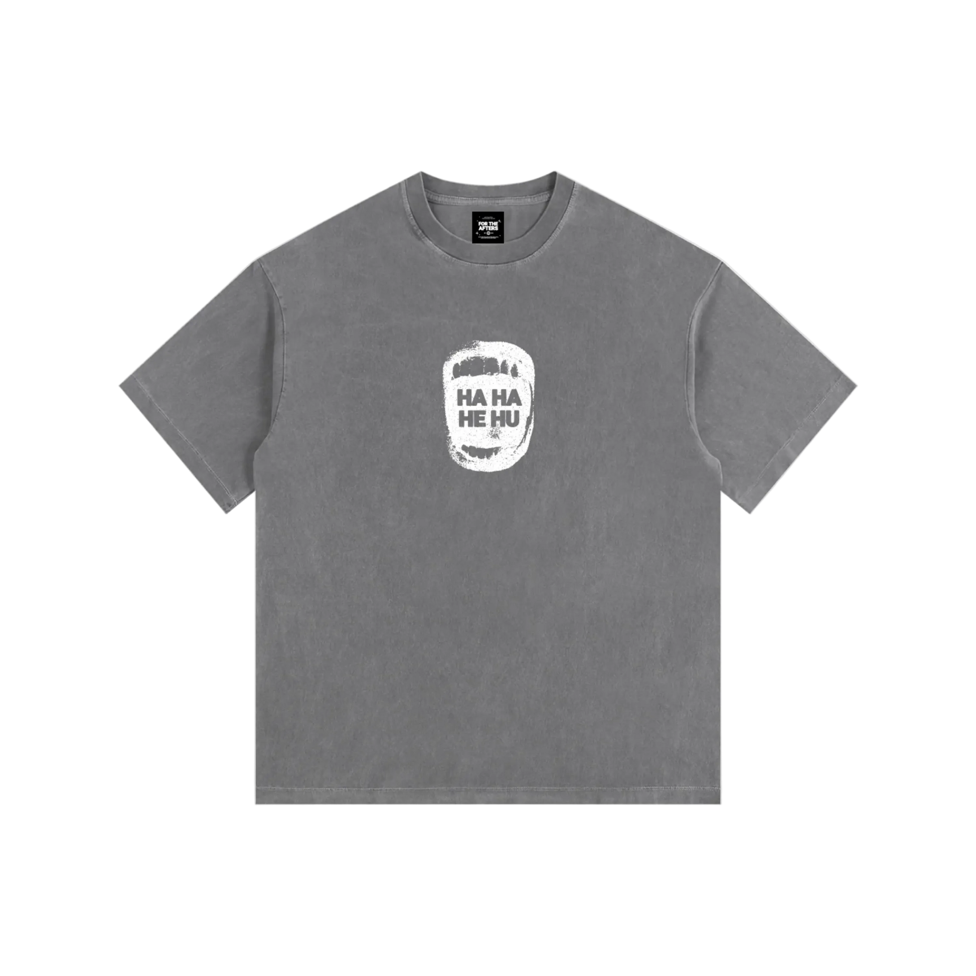 Ha Ha He Hu | Vintage Washed Oversized T-Shirt