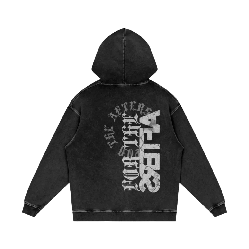 For the Bad@ss | Oversized Acid-Wash Hoodie