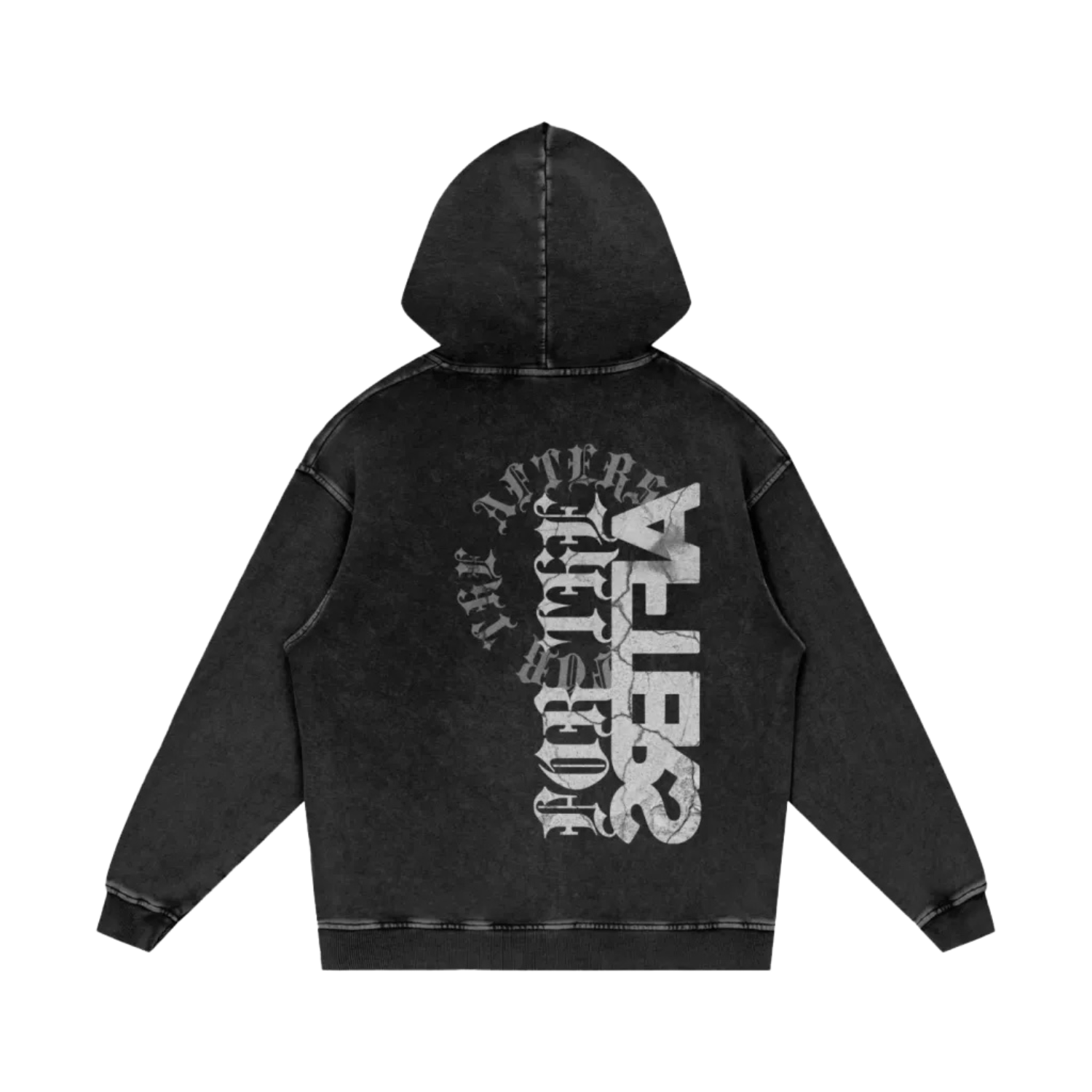 For the Bad@ss | Oversized Acid-Wash Hoodie