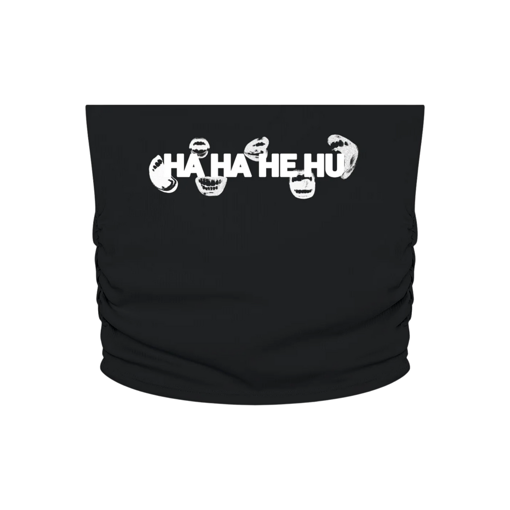 Ha Ha He Hu | Ruched Crop Tube Top