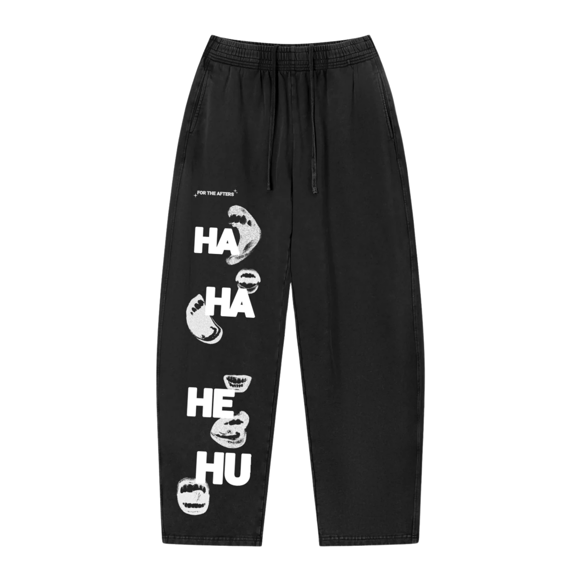 Ha Ha He Hu... Sweatpants :) | Unisex Barrel Leg Sweatpants