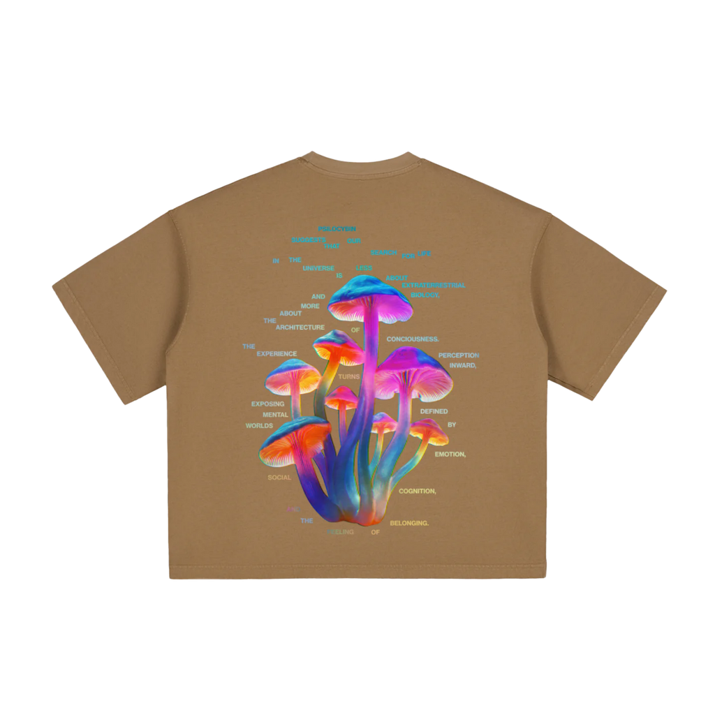 Psilocybine | T-shirt Boxy Vintage Délavé
