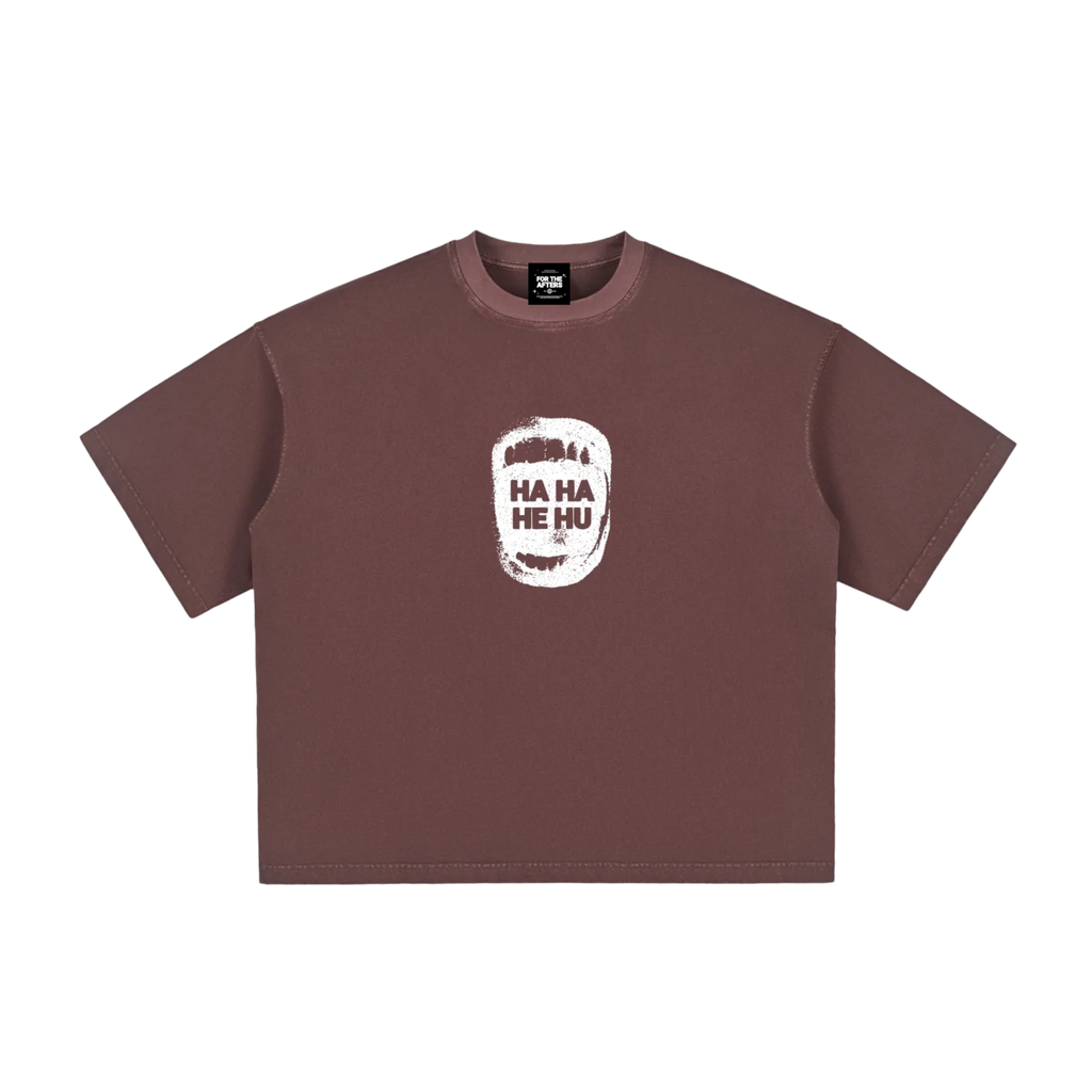 Ha Ha He Hu | Vintage Washed Boxy T-Shirt