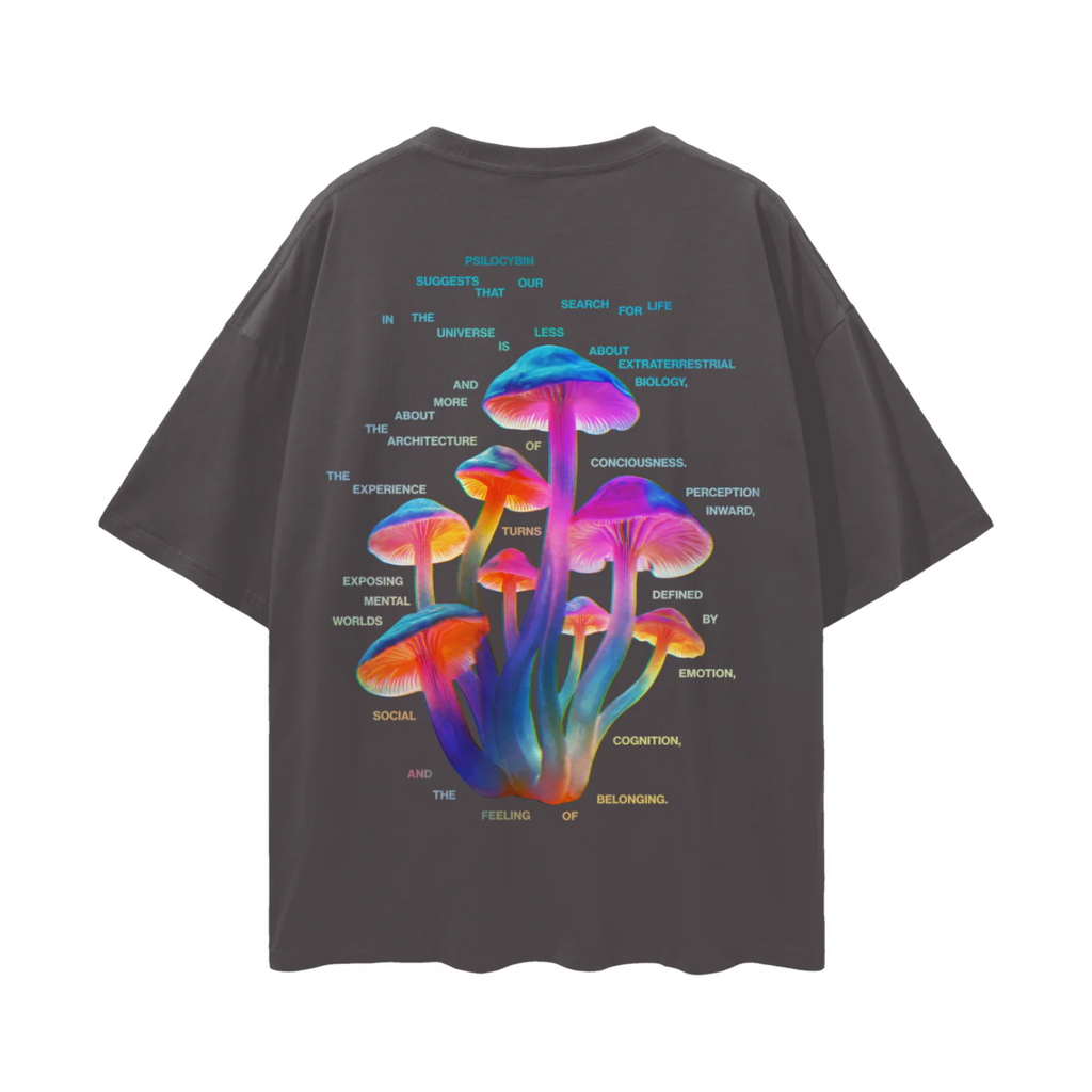 Psilocybine | T-shirt oversize avec épaules tombantes profondes