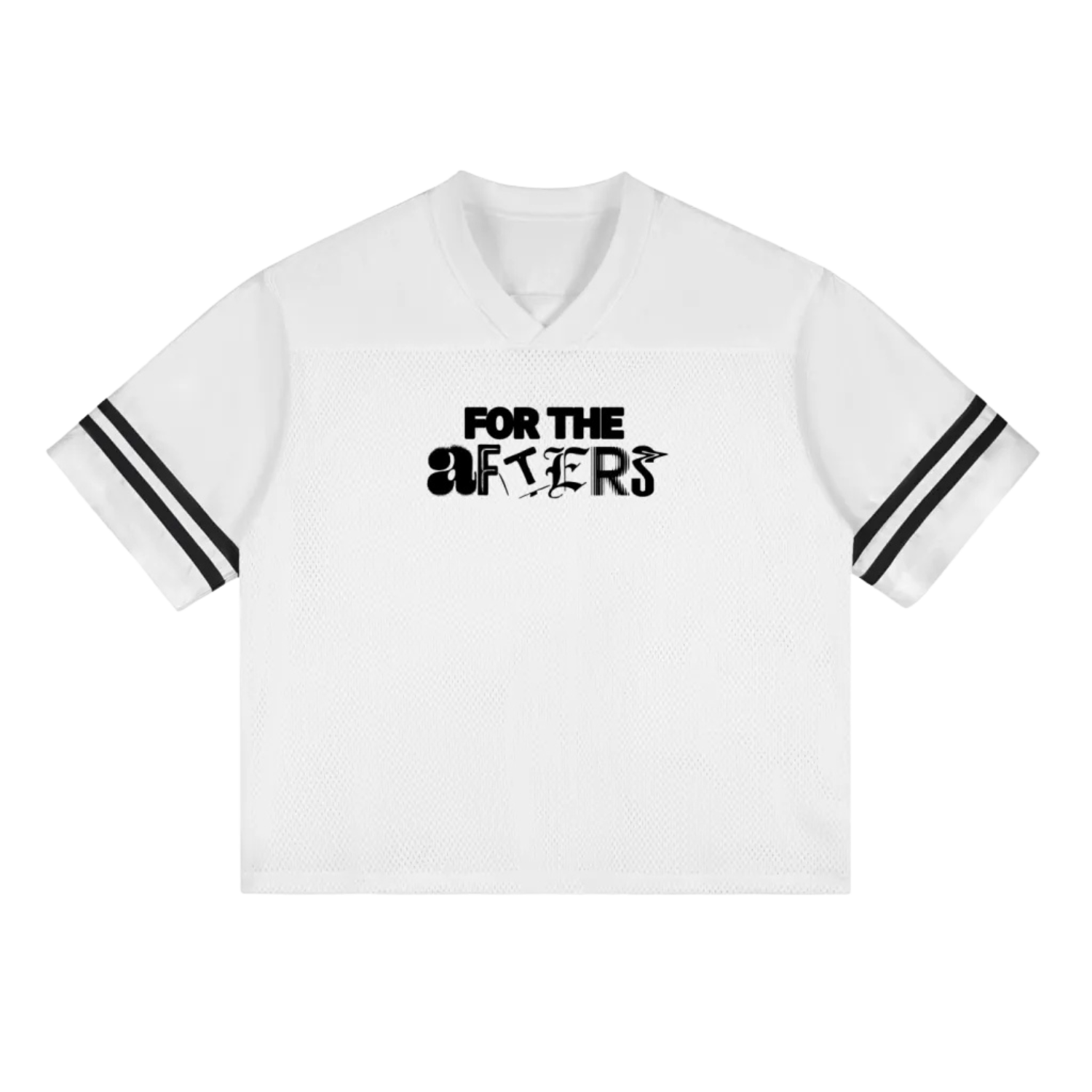 Keep Raves Weird | Taped Mesh T-Shirt (White)