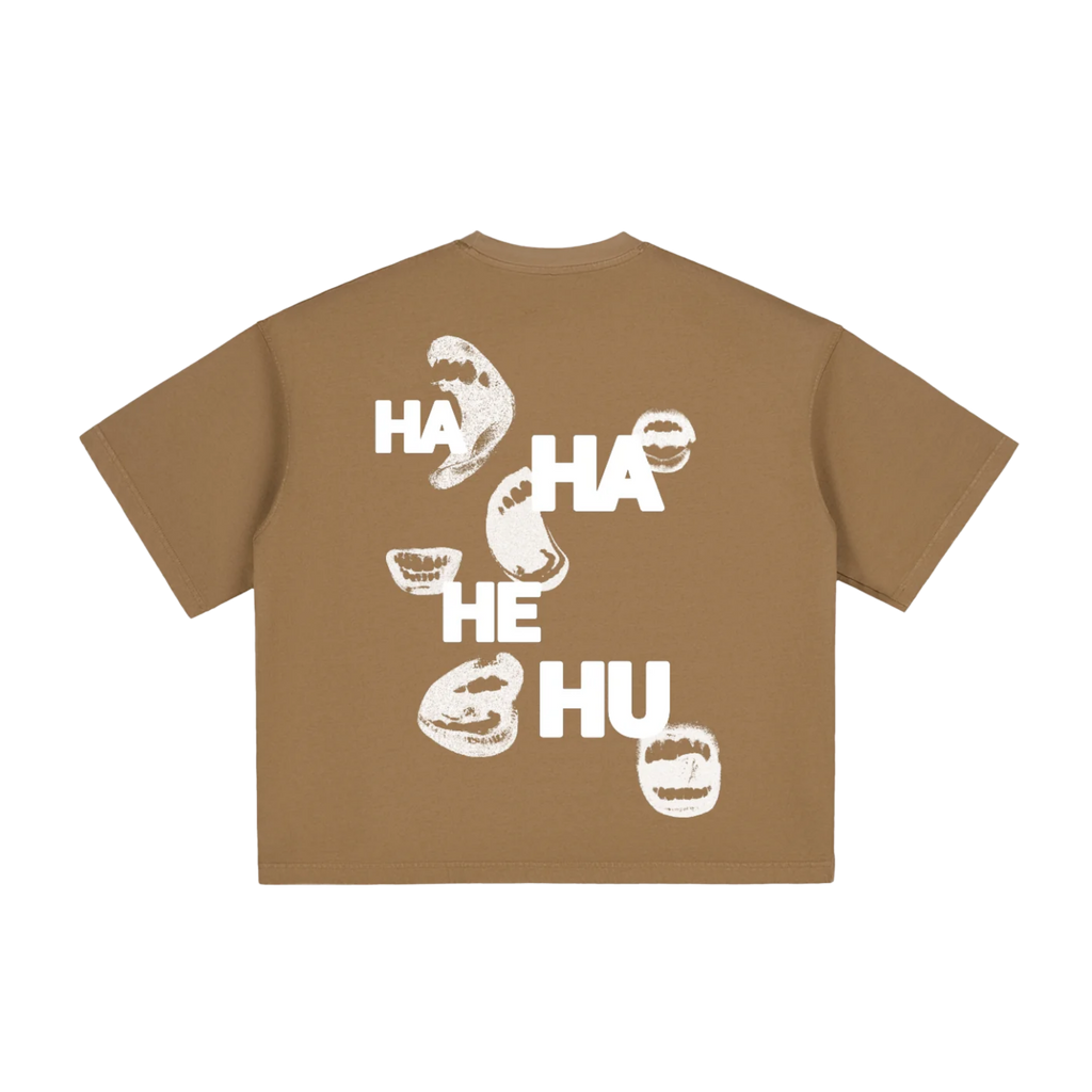 Ha Ha He Hu | Vintage Washed Boxy T-Shirt