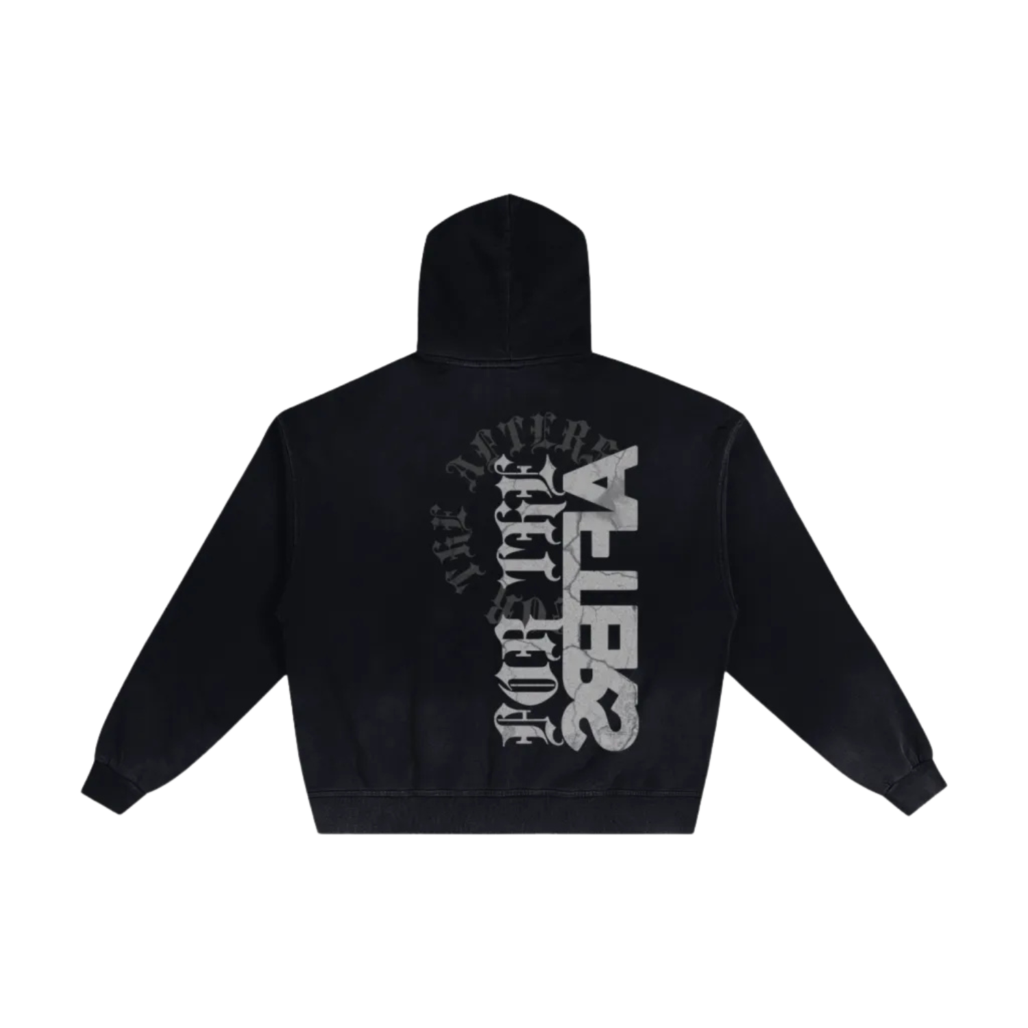 For the Bad@ss | Hand-Frayed Sunfade Double Zip Hoodie