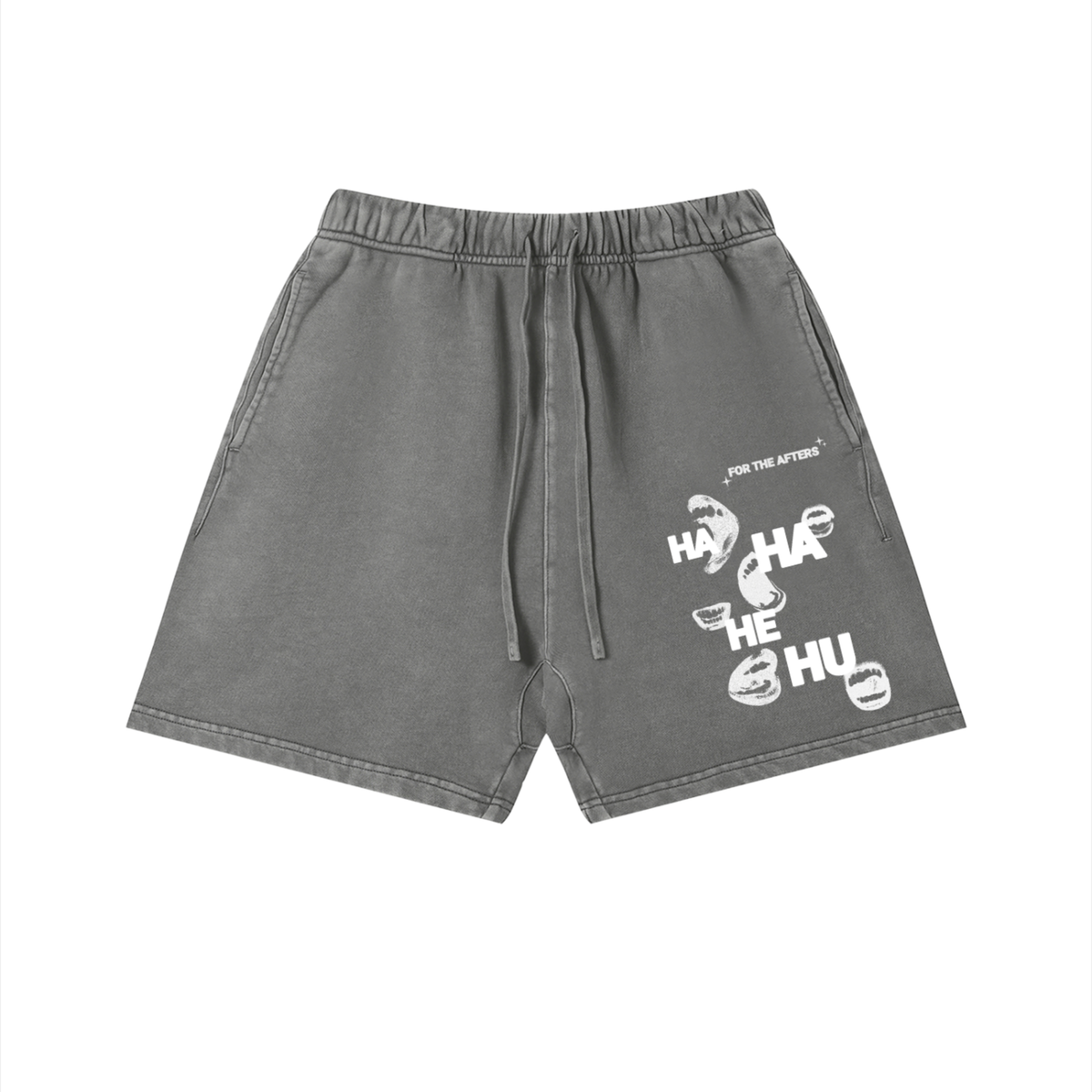 Ha Ha He Hu... Shorts :) | Unisex Vintage Wash Cotton Shorts