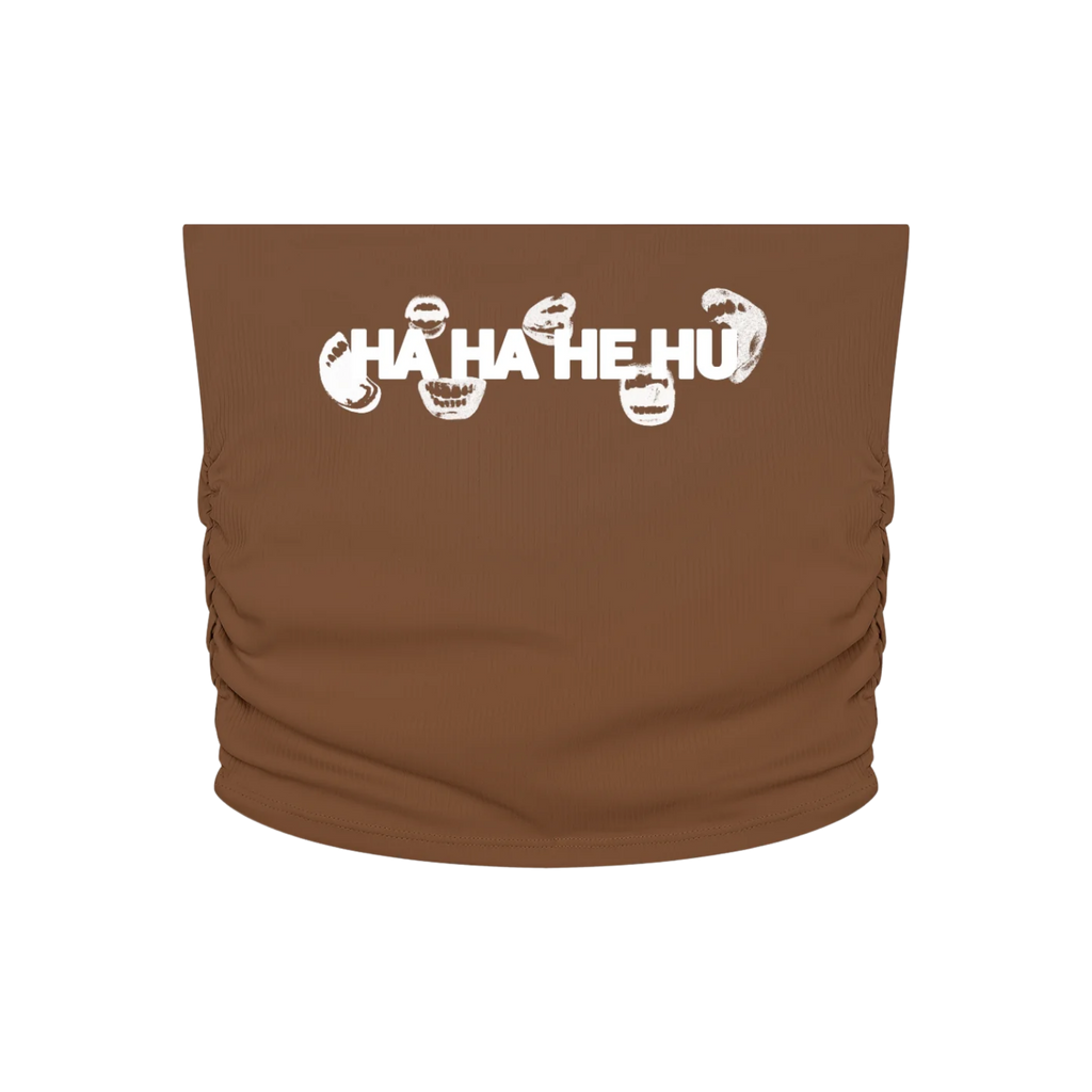 Ha Ha He Hu | Ruched Crop Tube Top