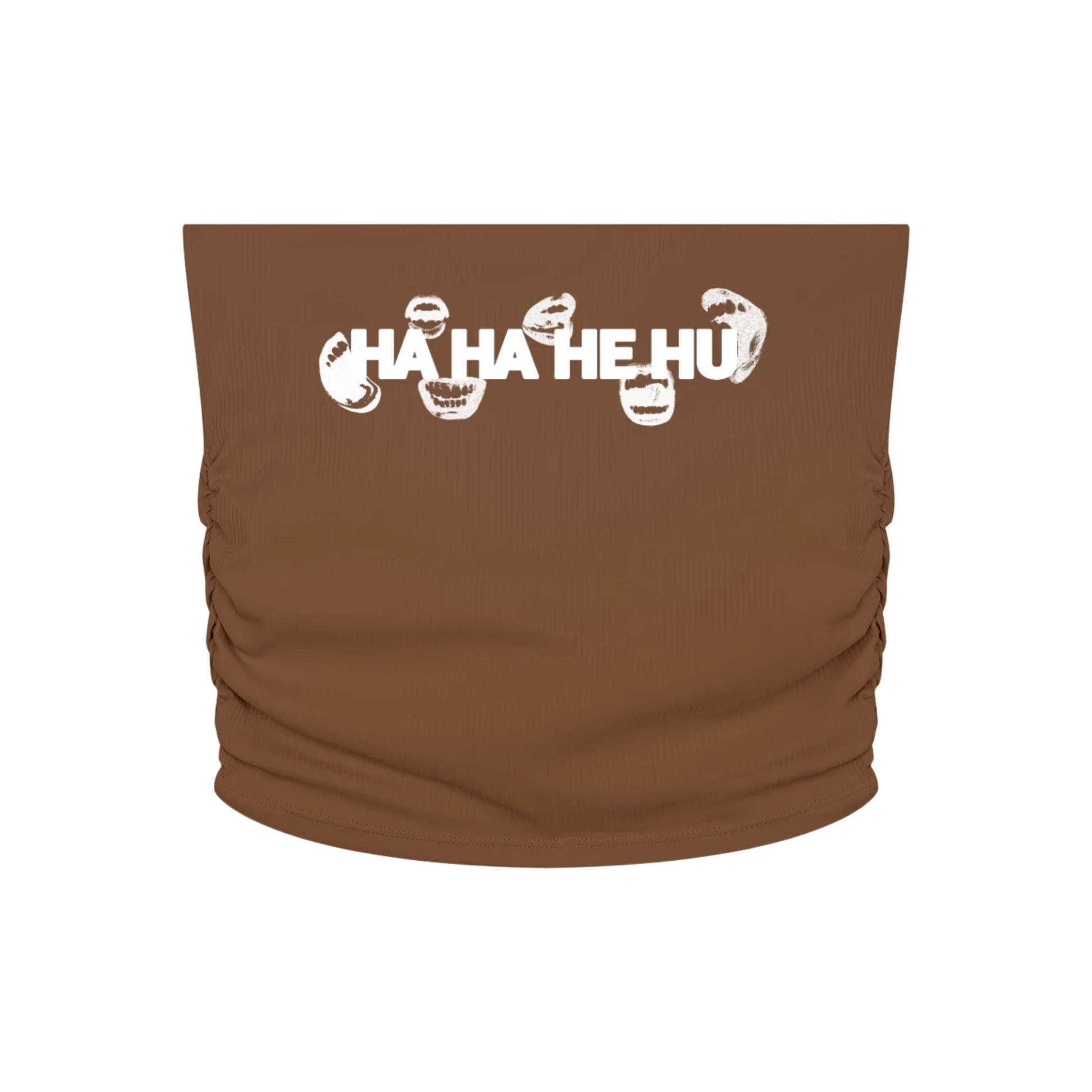Ha Ha He Hu | Ruched Crop Tube Top