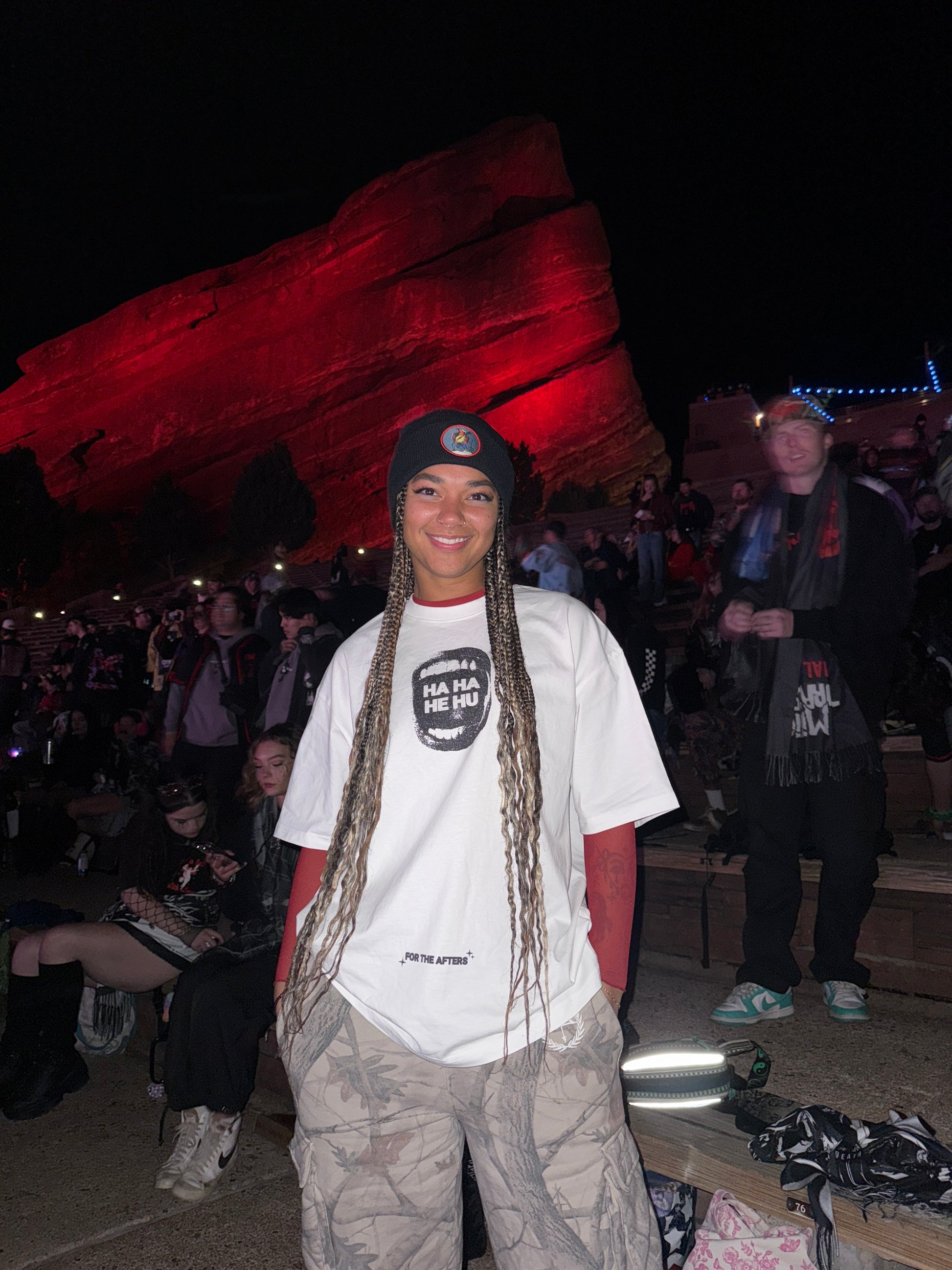 HA HA HE HU | Oversized Deep Drop Shoulder T-Shirt