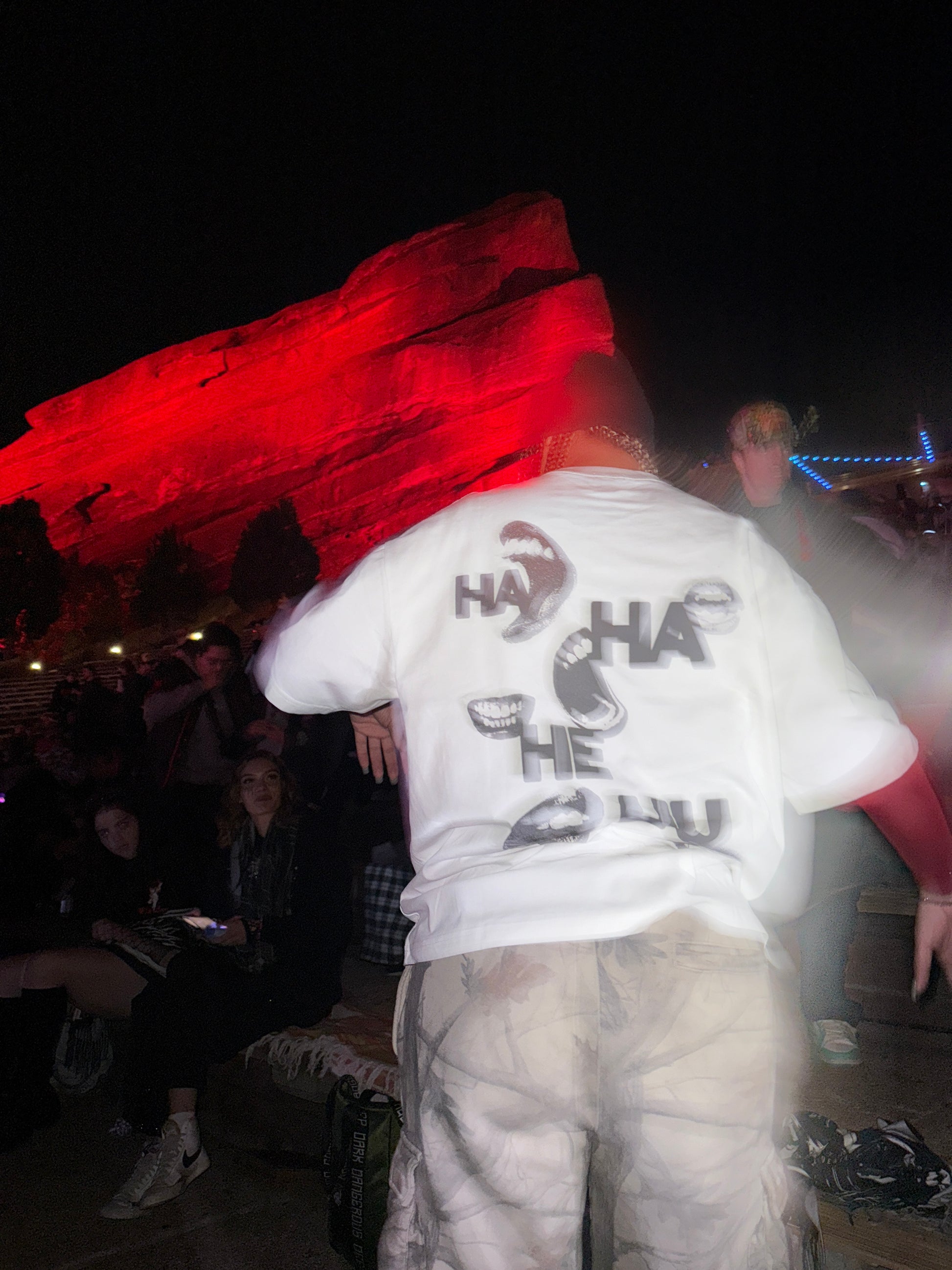 HA HA HE HU | Oversized Deep Drop Shoulder T-Shirt