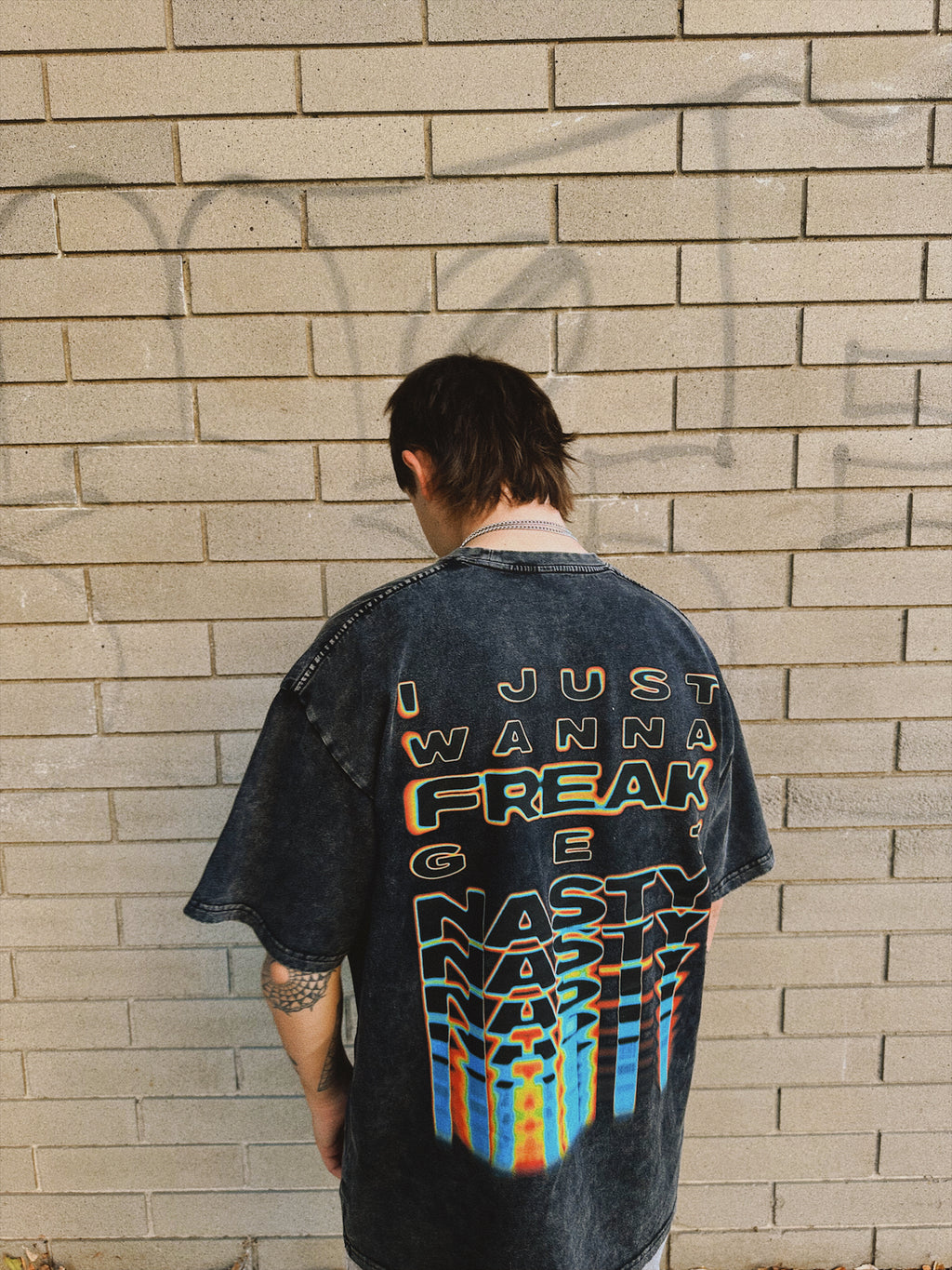 Pretty Sweet x For the Afters - Acid Washed Oversized T-Shirt